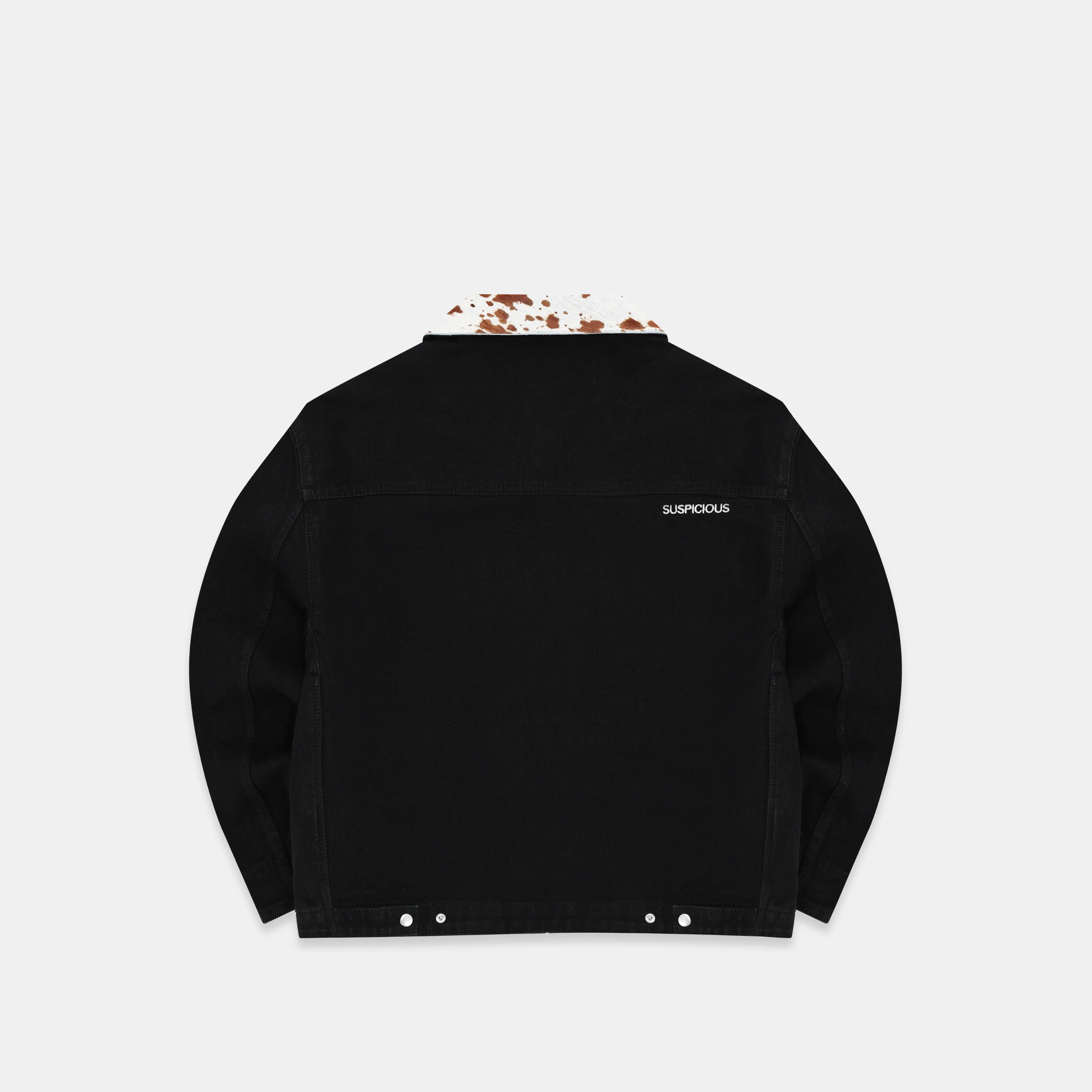 Daisy Denim Zip-Up Jacket - Black - Image 4