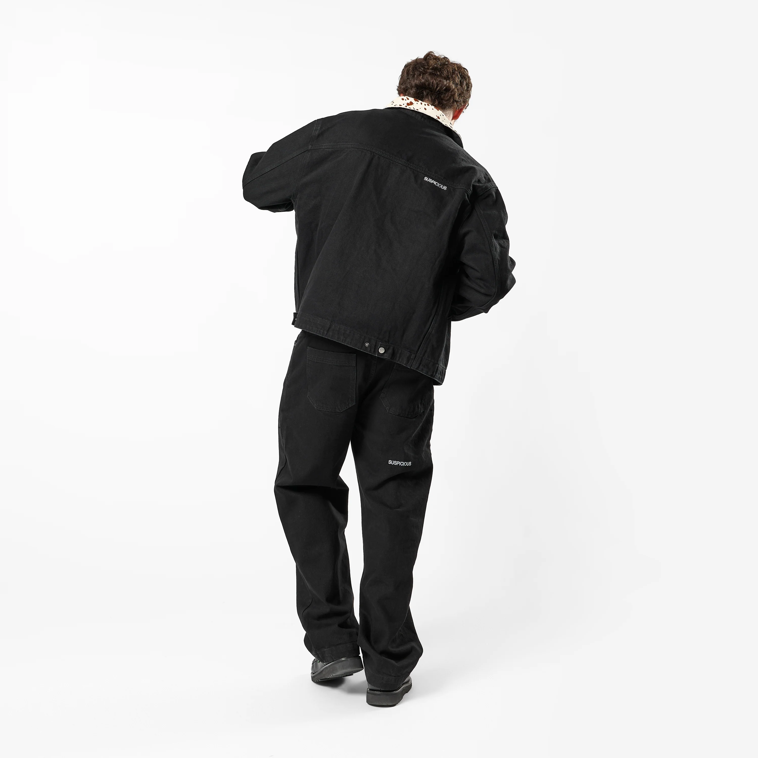 Daisy Denim Zip-Up Jacket - Black - Image 8
