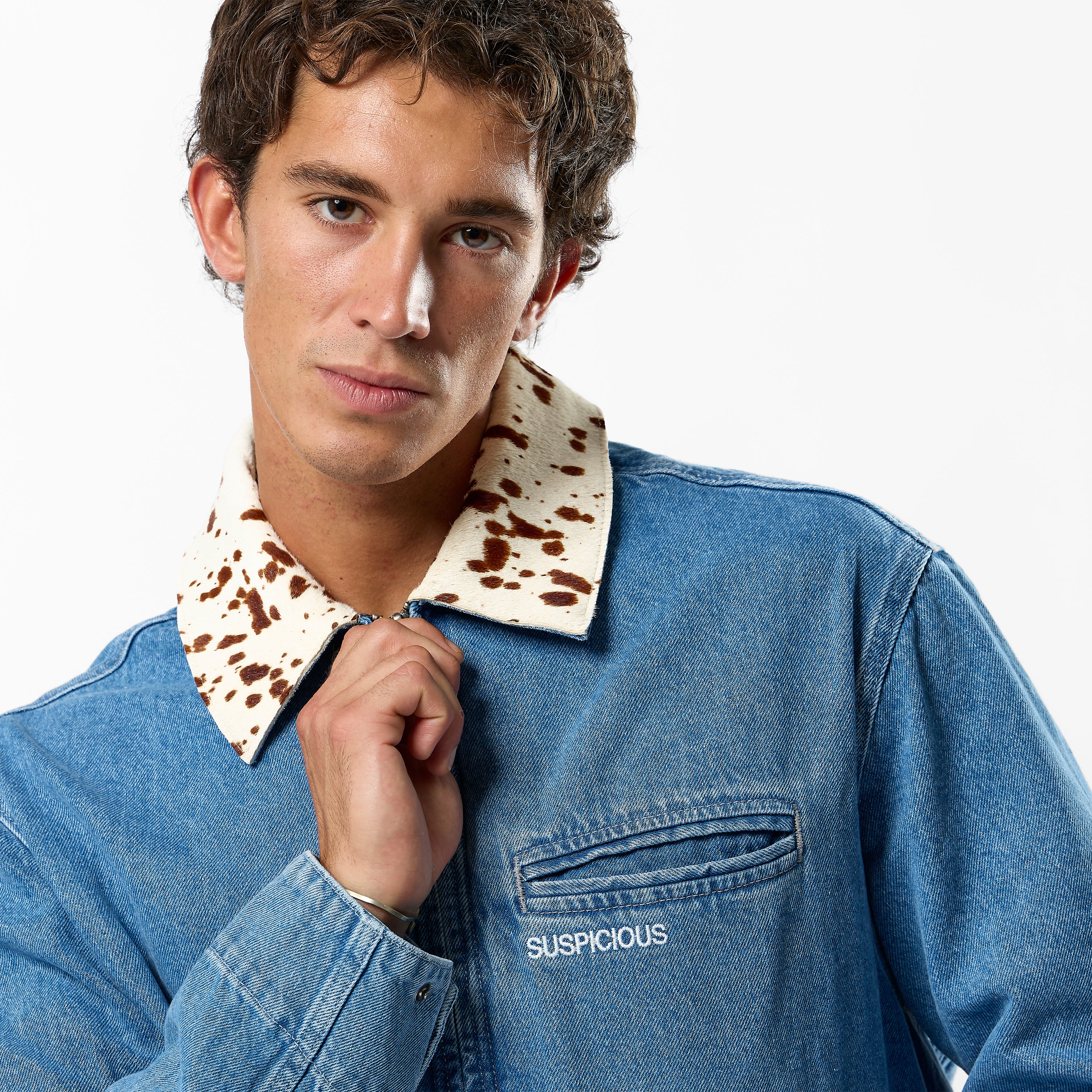 Bella Denim Zip-Up Jacket - Mediterranean Blue - Image 7