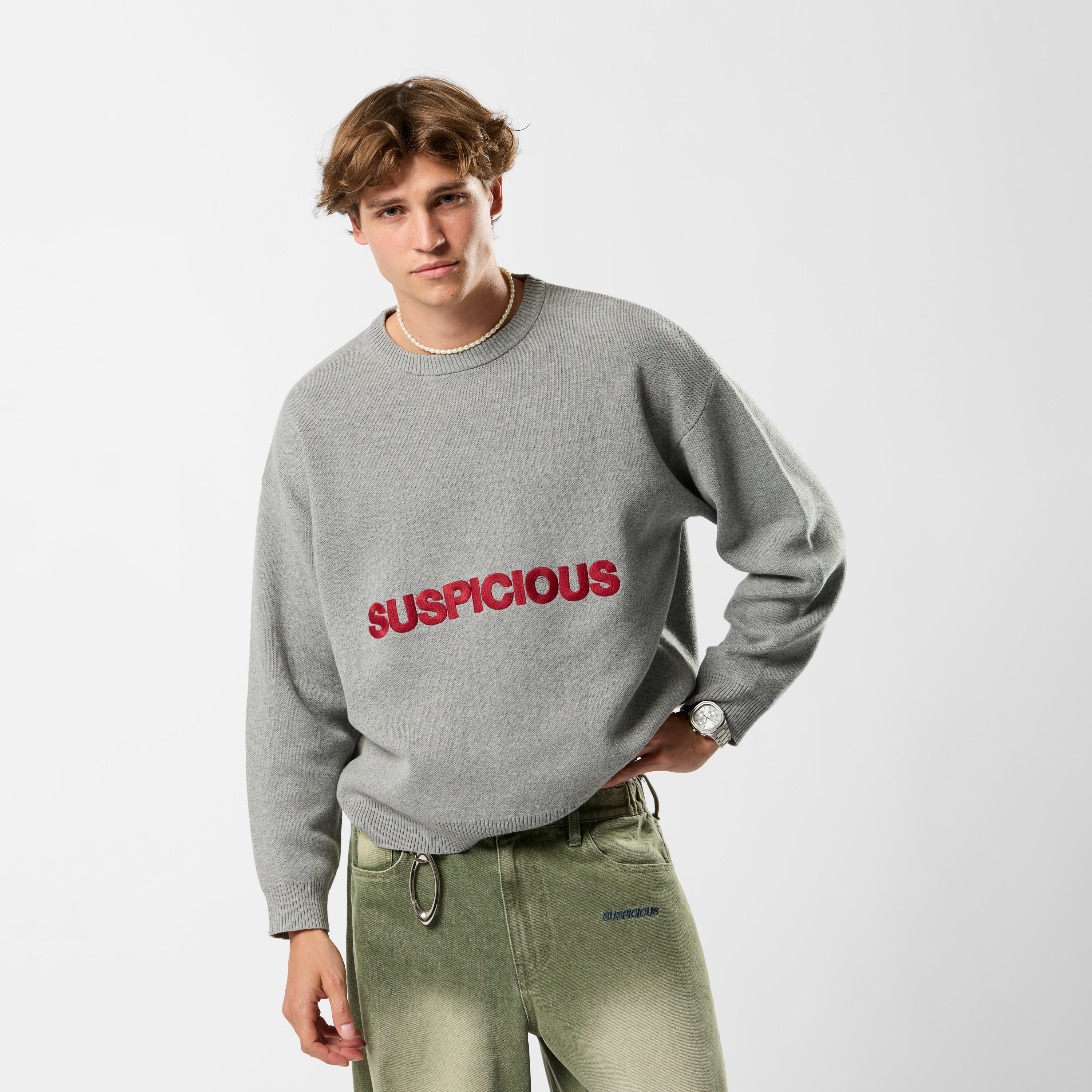 EoS / Suspicious Cotton Knit - Grey - Image 7