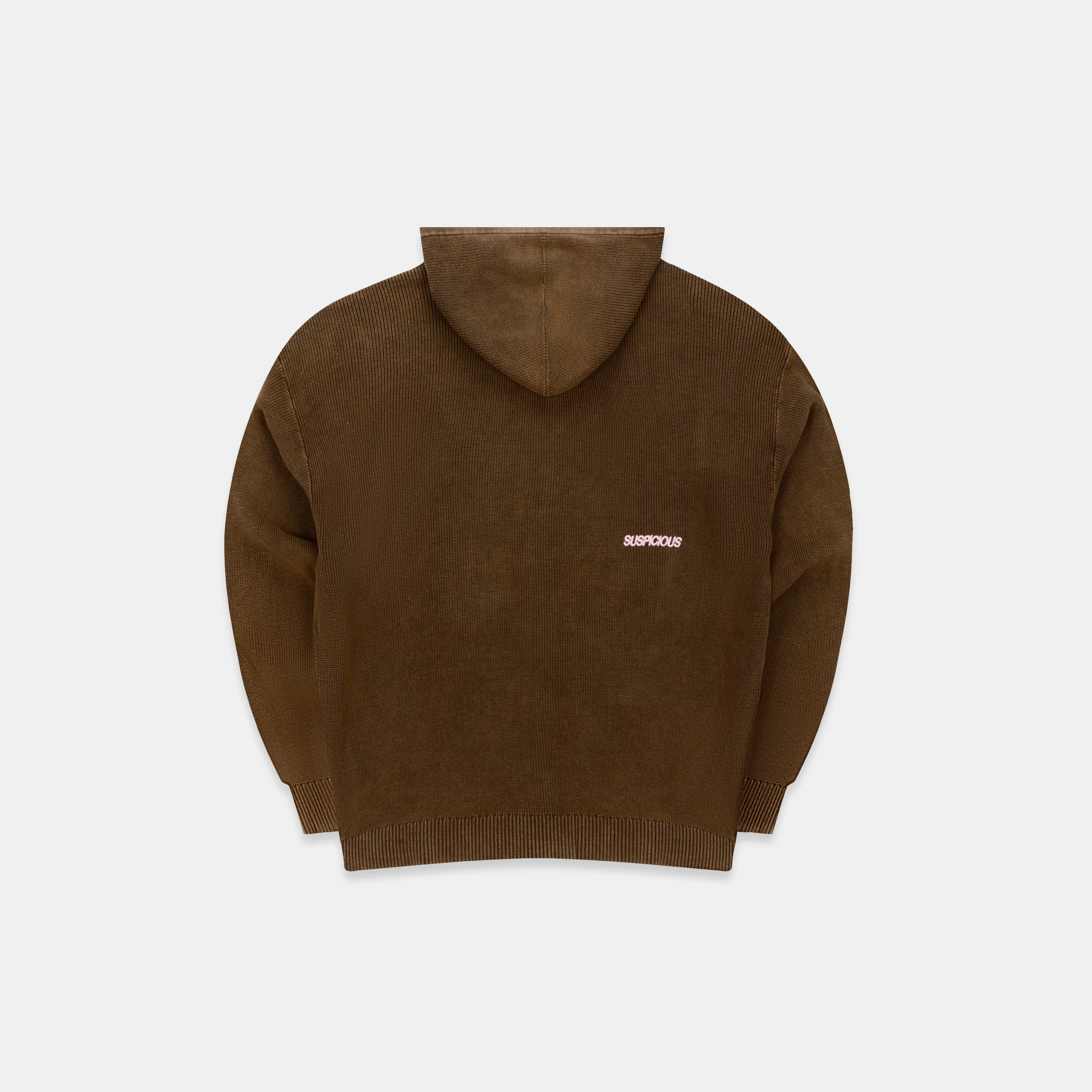 EoS / The Essentials Washed Zipped Knit - Brown - Image 9