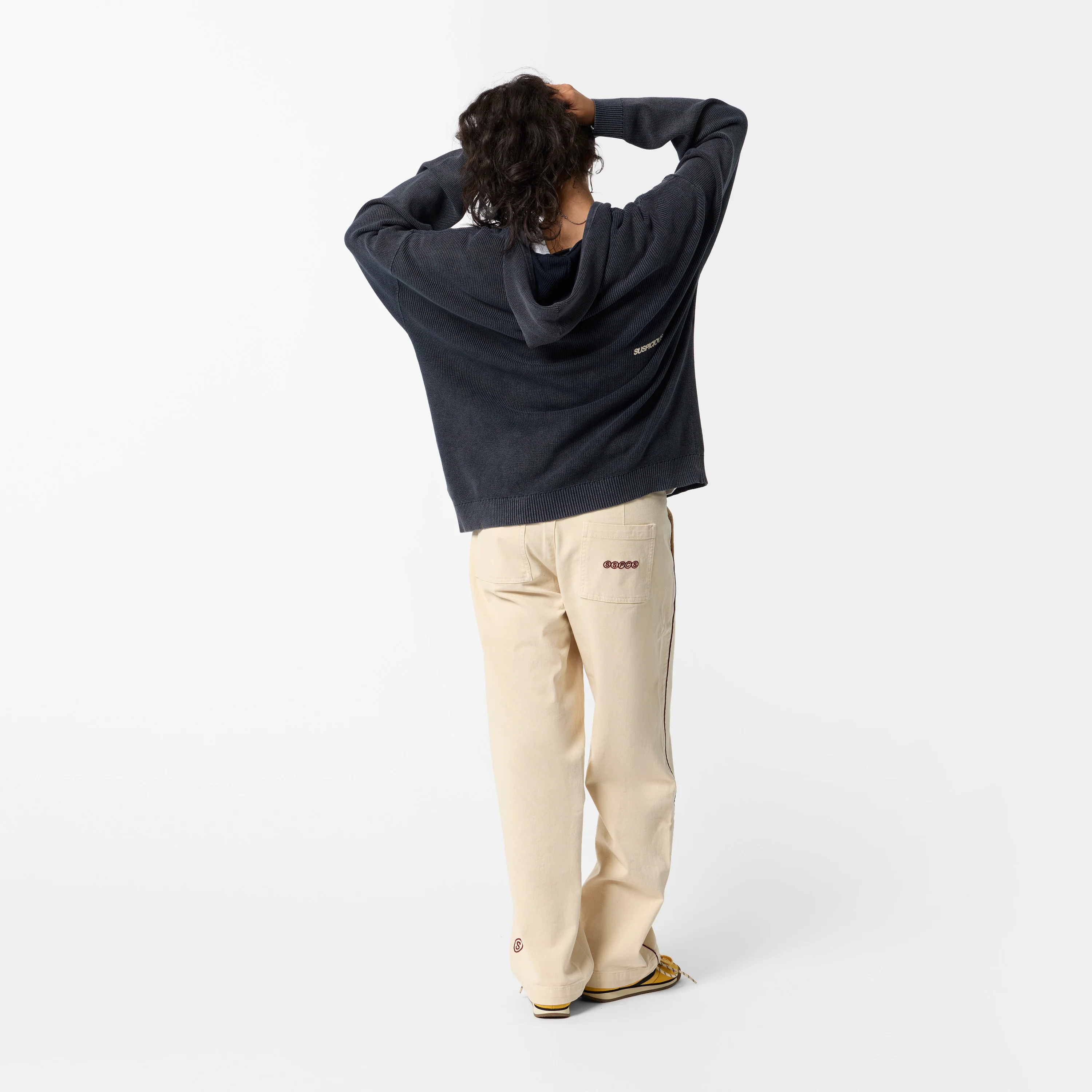 EoS / The Essentials Washed Zipped Knit - Nightfall - Image 3