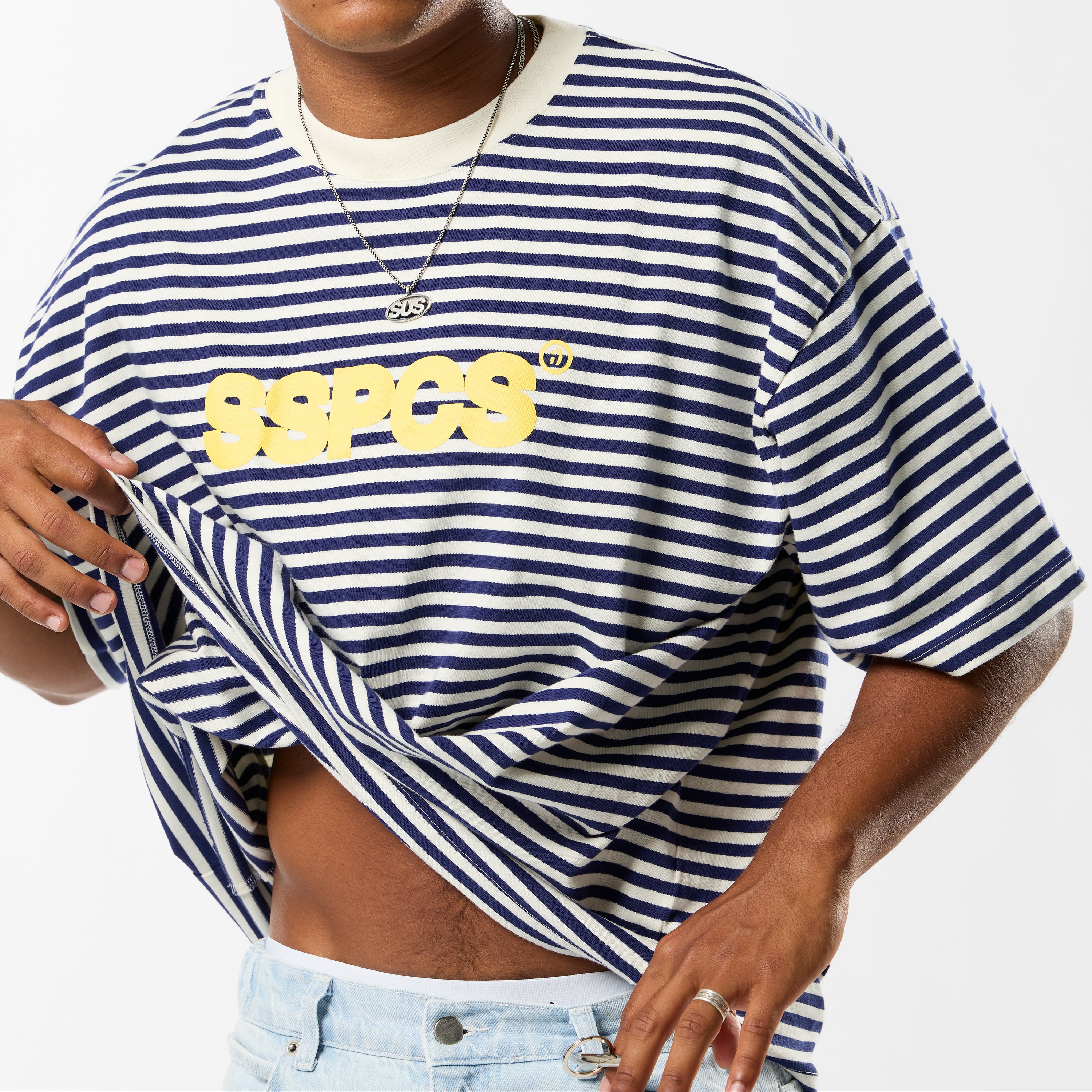 EoS / The SSPCS Striped Tee - Dark Blue - Image 6