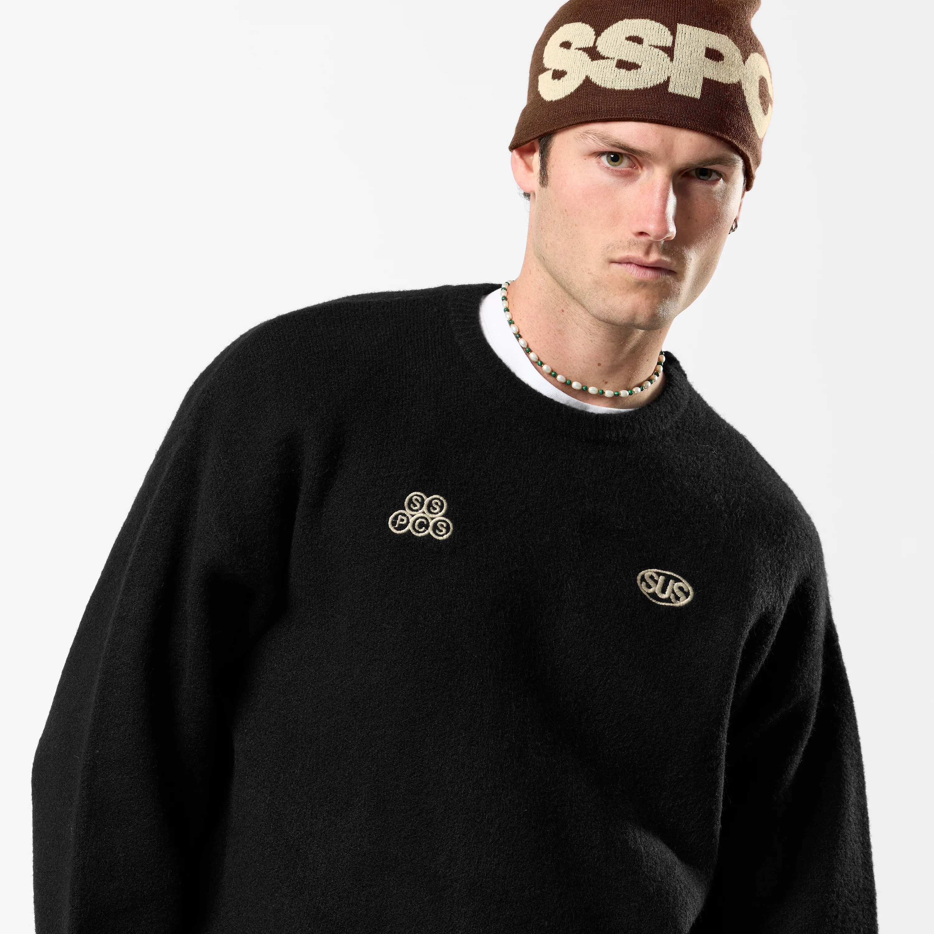 Fall / Backmark Knitted Sweat - Black - Image 8