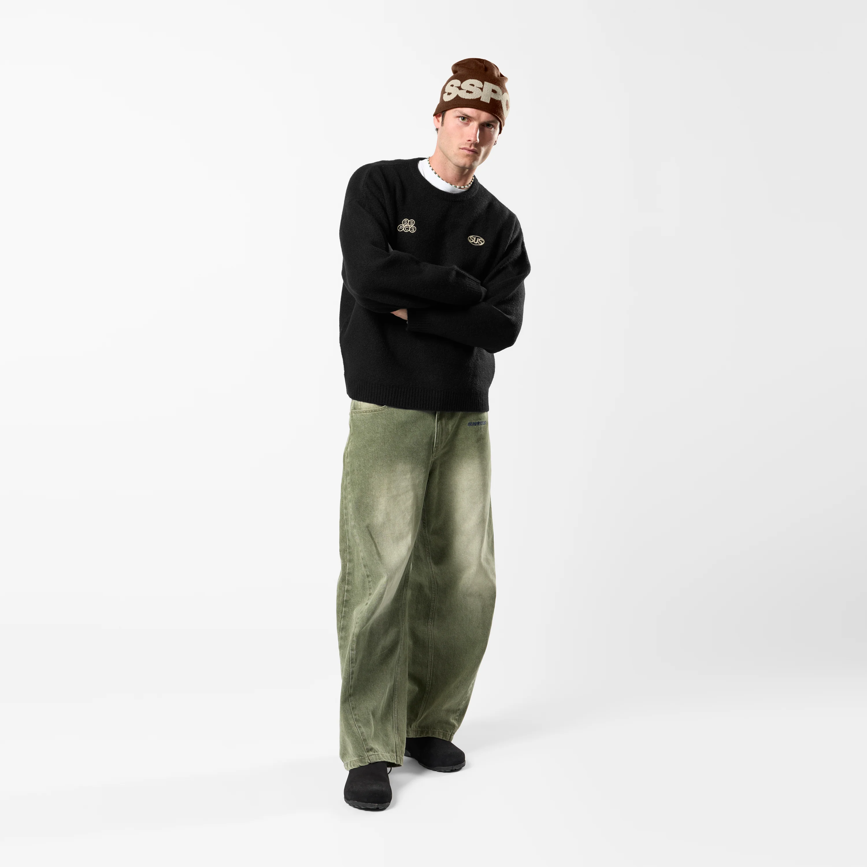 Fall / Backmark Knitted Sweat - Black - Image 9