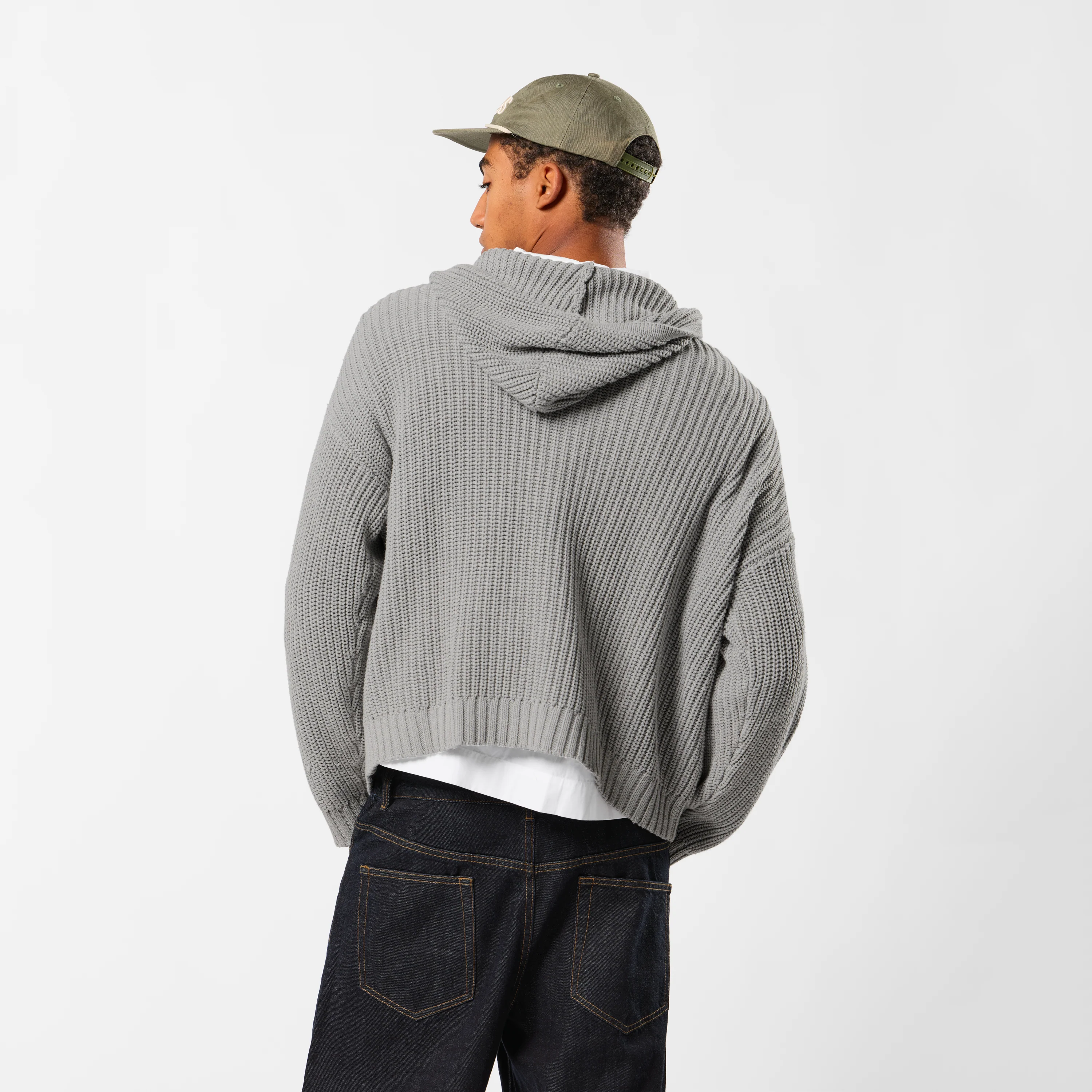 Fall / Core Knitted Hoodie - Neutral Heather - Image 3