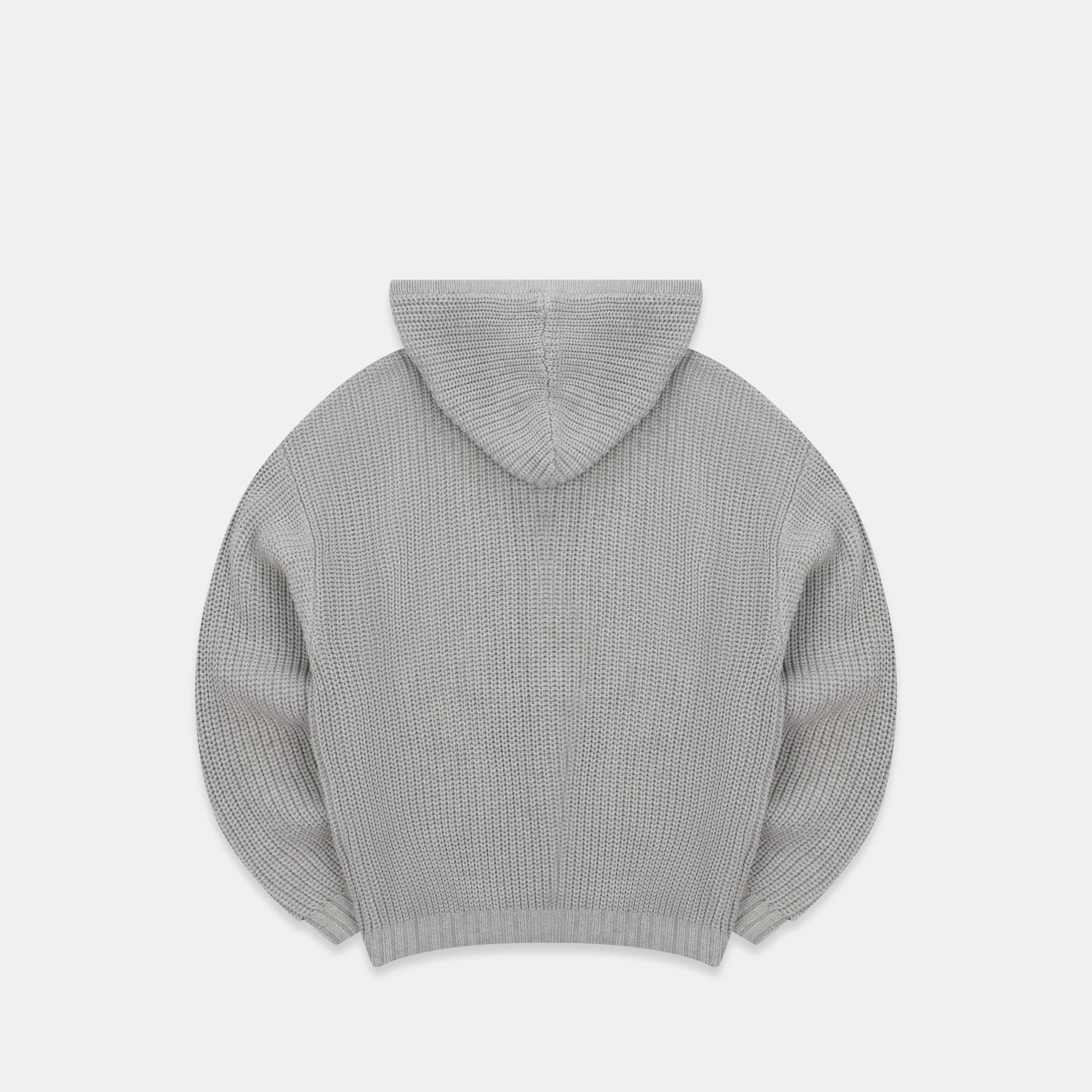 Fall / Core Knitted Hoodie - Neutral Heather - Image 7