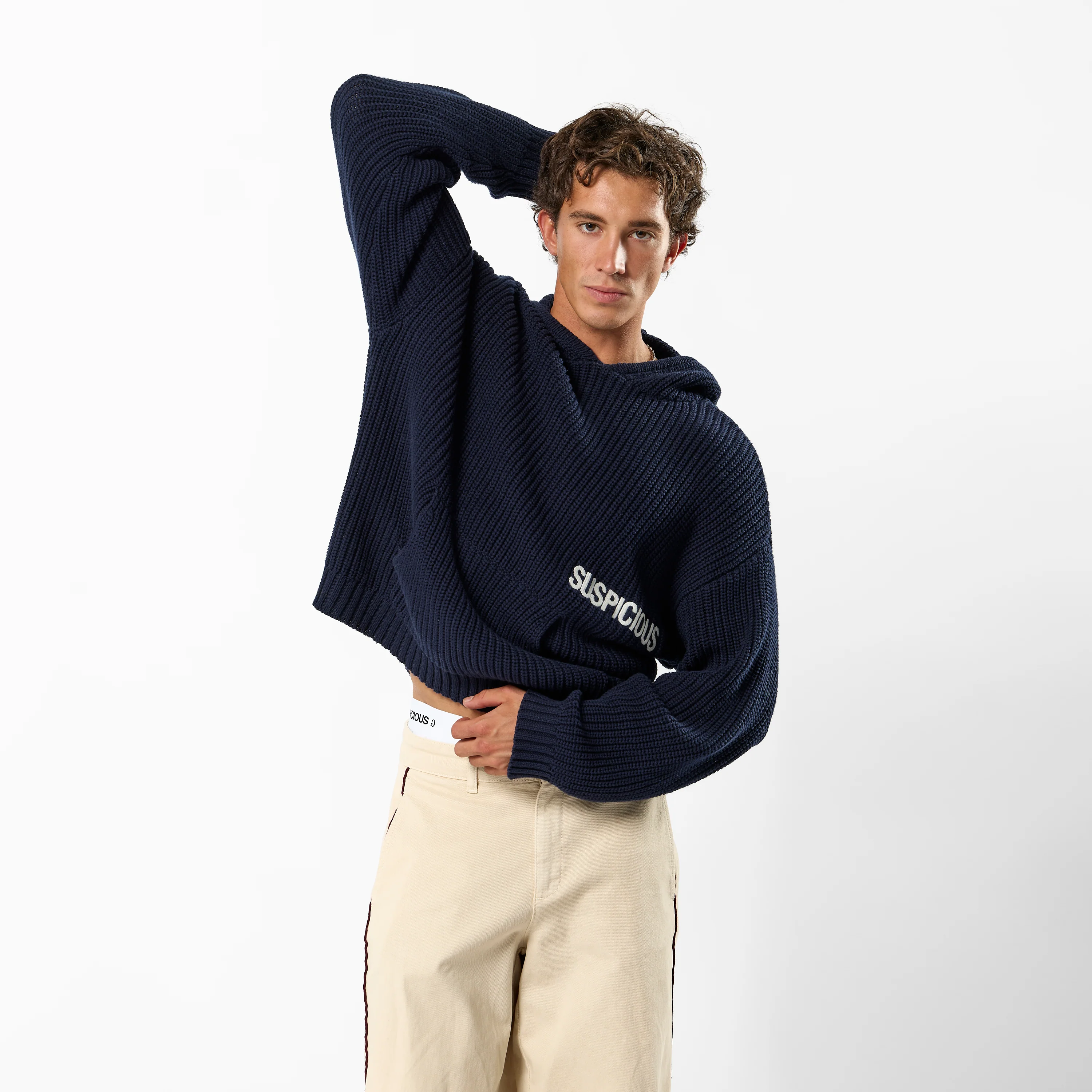 Fall / Core Knitted Hoodie - Nightfall - Image 5