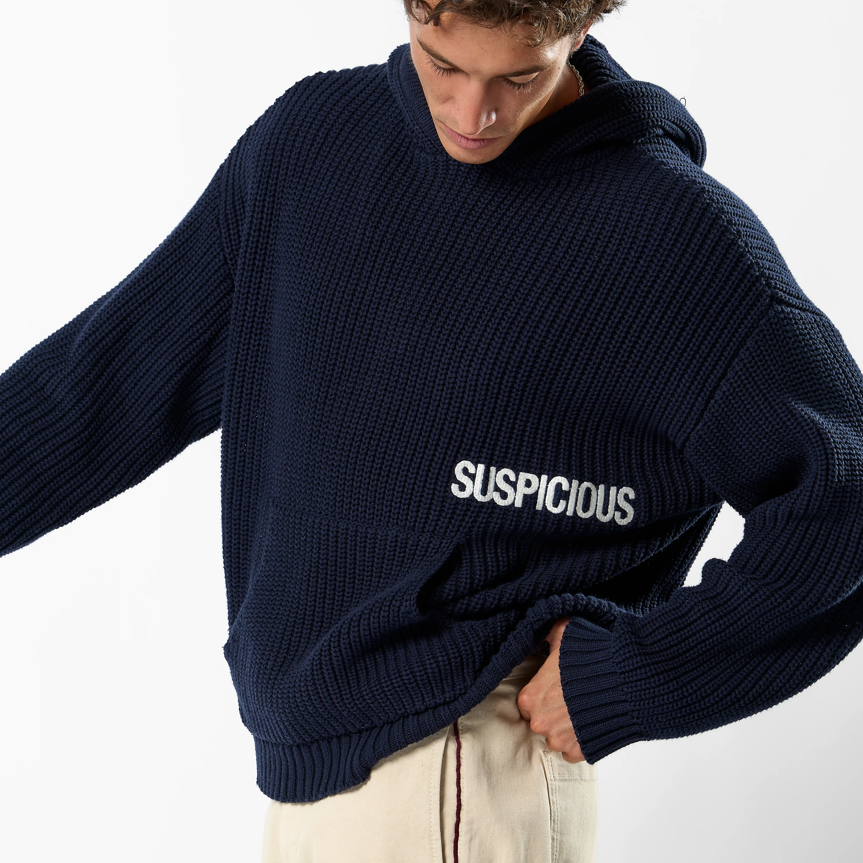 Fall / Core Knitted Hoodie - Nightfall - Image 7