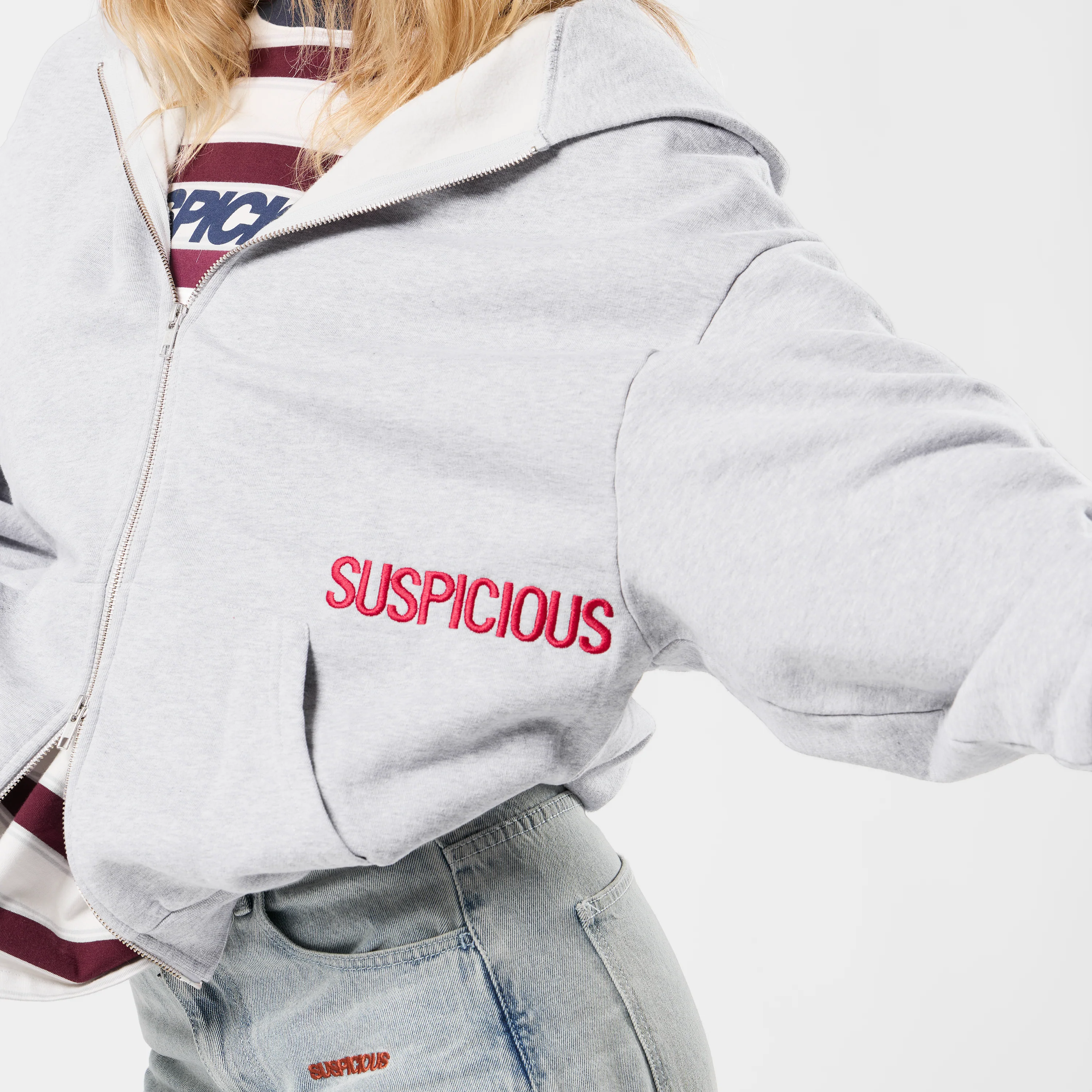 Fall / Core Zip-Up Hoodie - Neutral Heather - Image 10