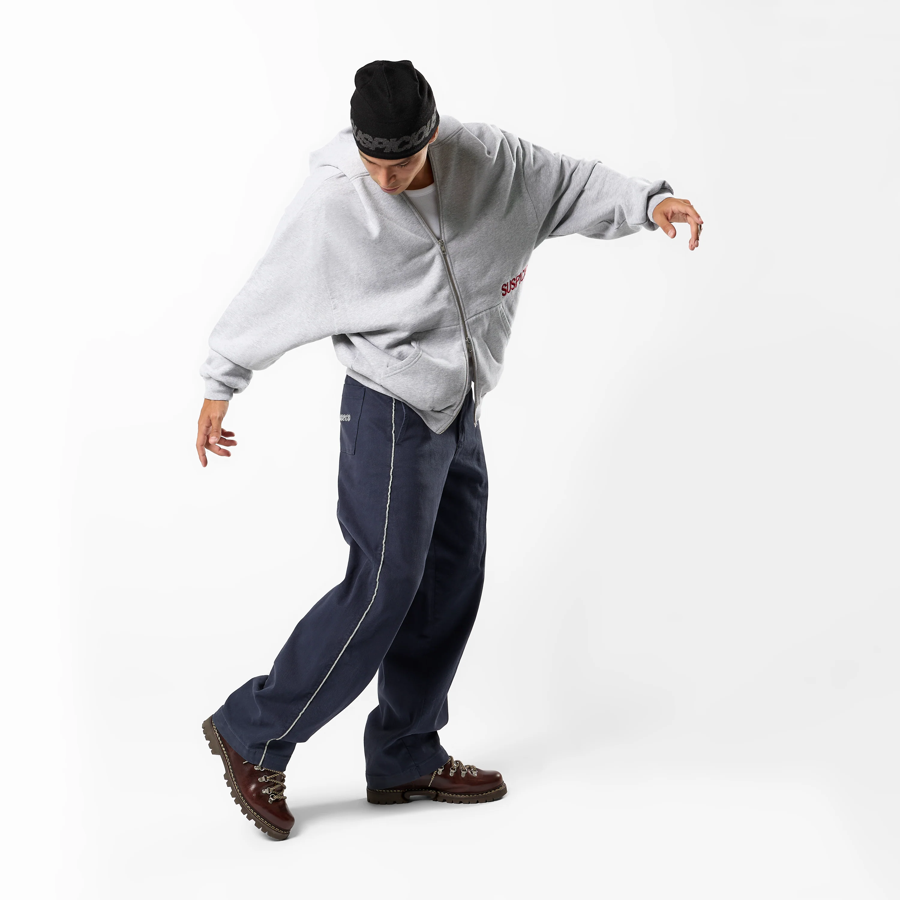 Fall / Core Zip-Up Hoodie - Neutral Heather - Image 6