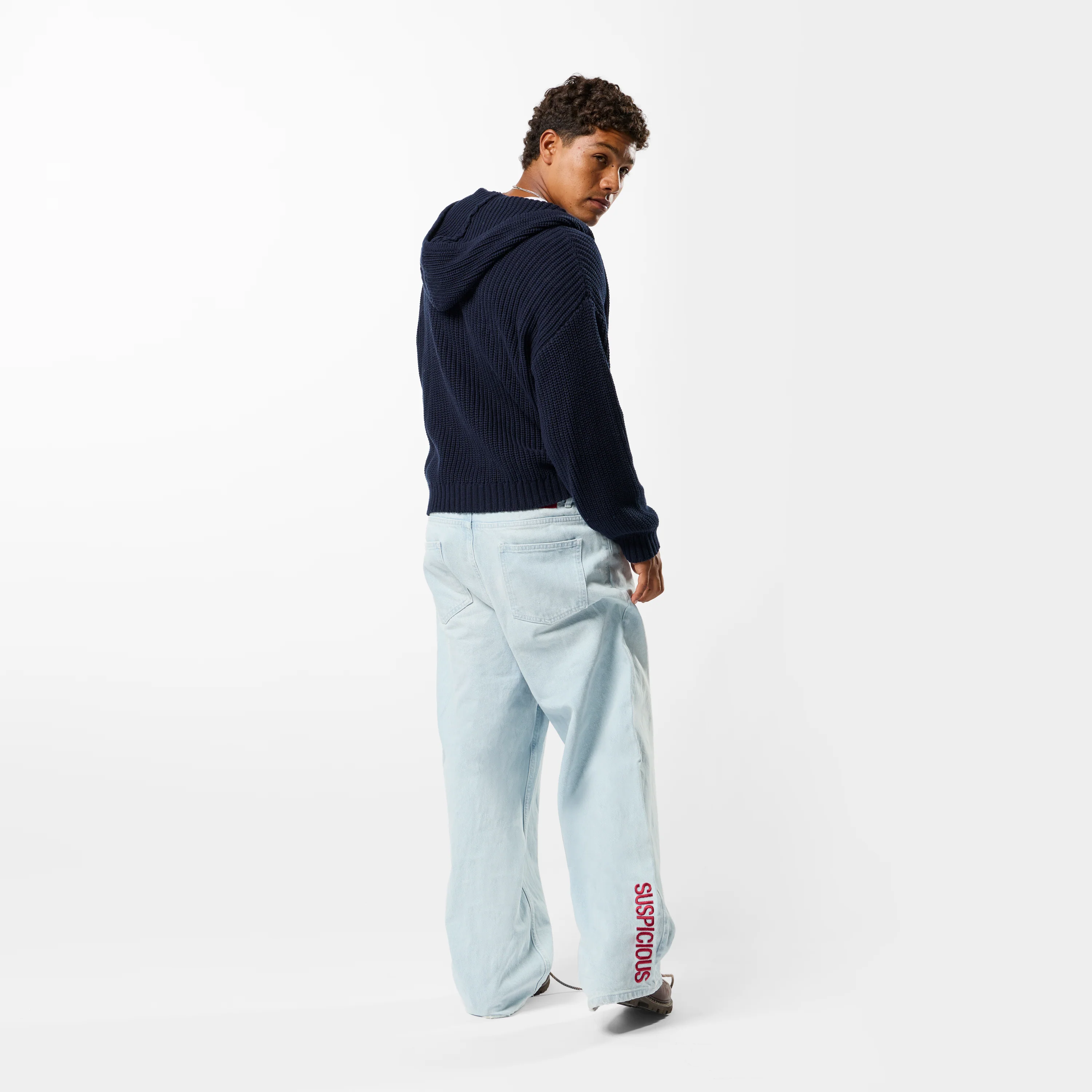 Fall / Core Zip-Up Knitted Hoodie - Nightfall - Image 7