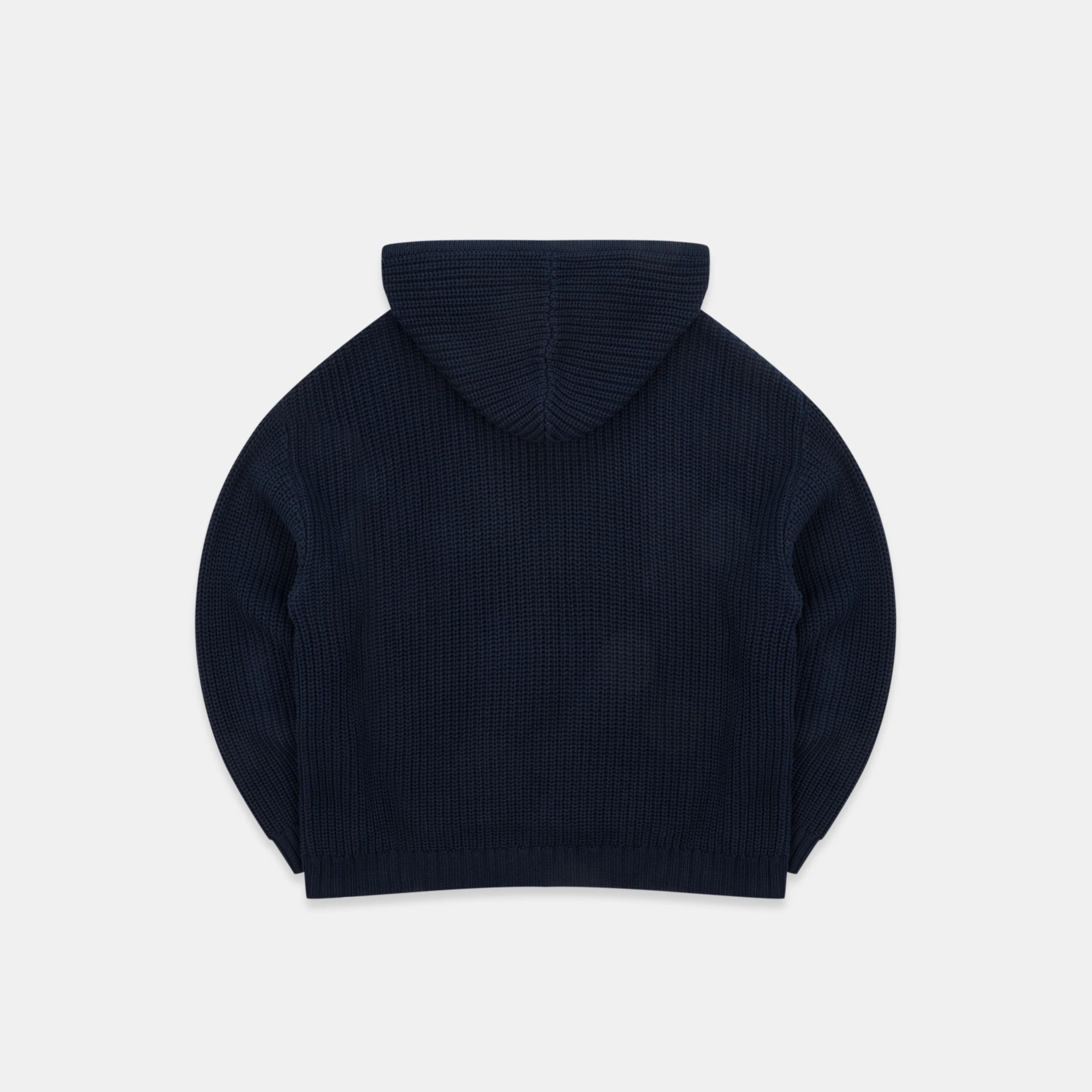 Fall / Core Zip-Up Knitted Hoodie - Nightfall - Image 9