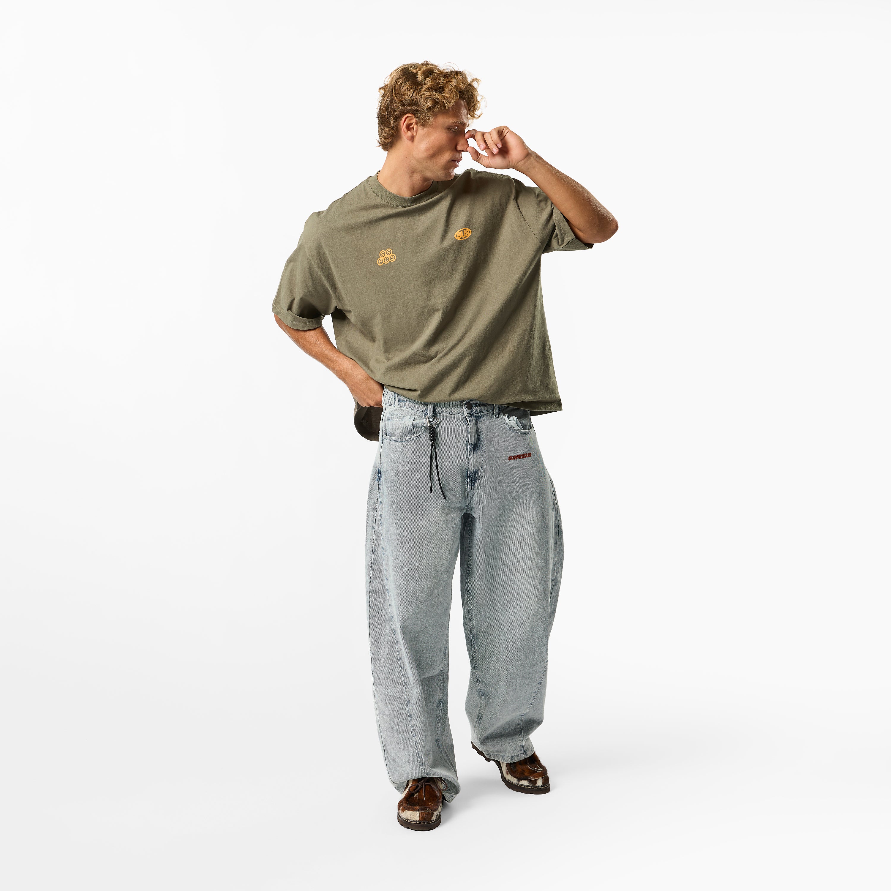 Fall / SSPCS Club Barrel Jeans - Bleached - Image 3