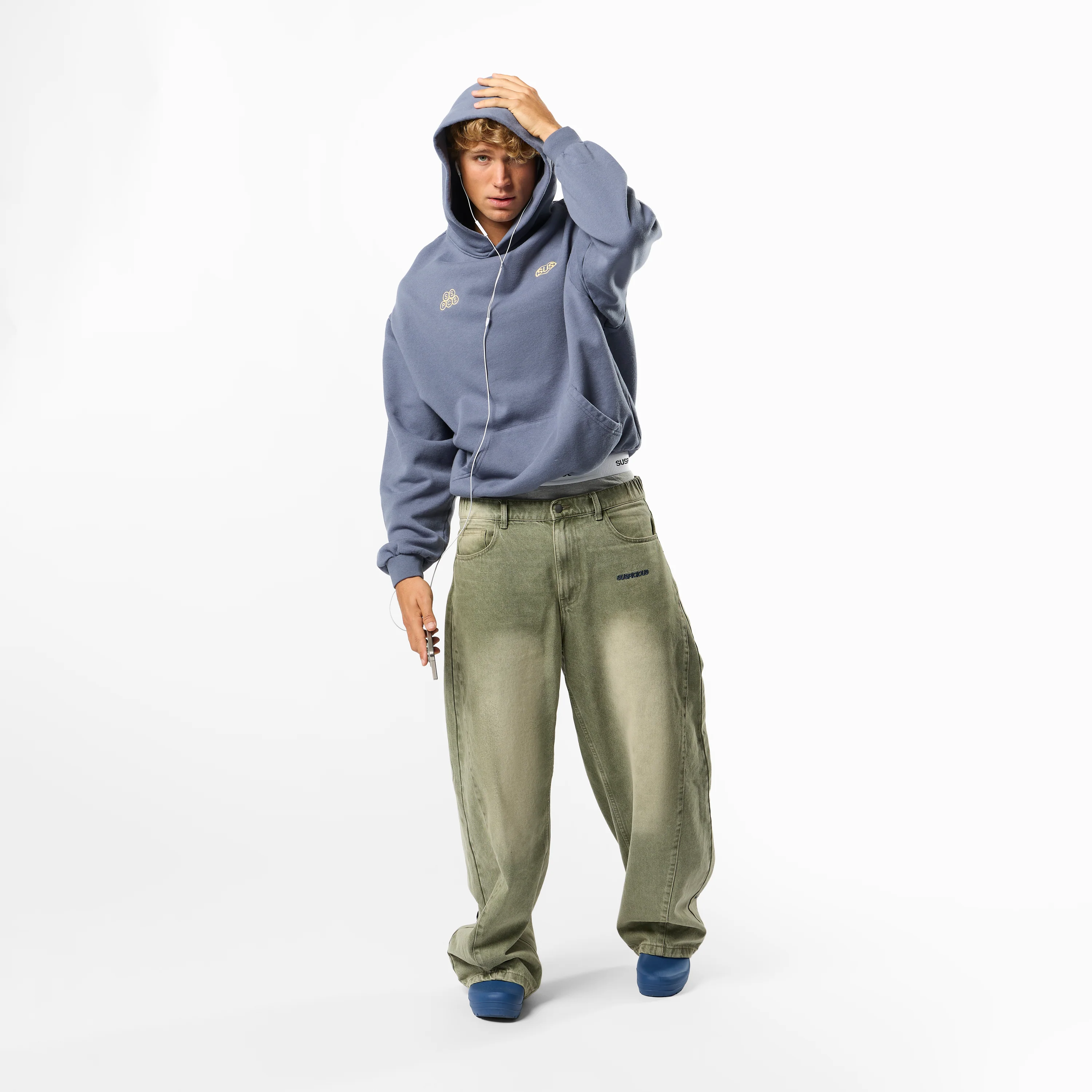 Fall / SSPCS Club Barrel Jeans - Washed Green - Image 3