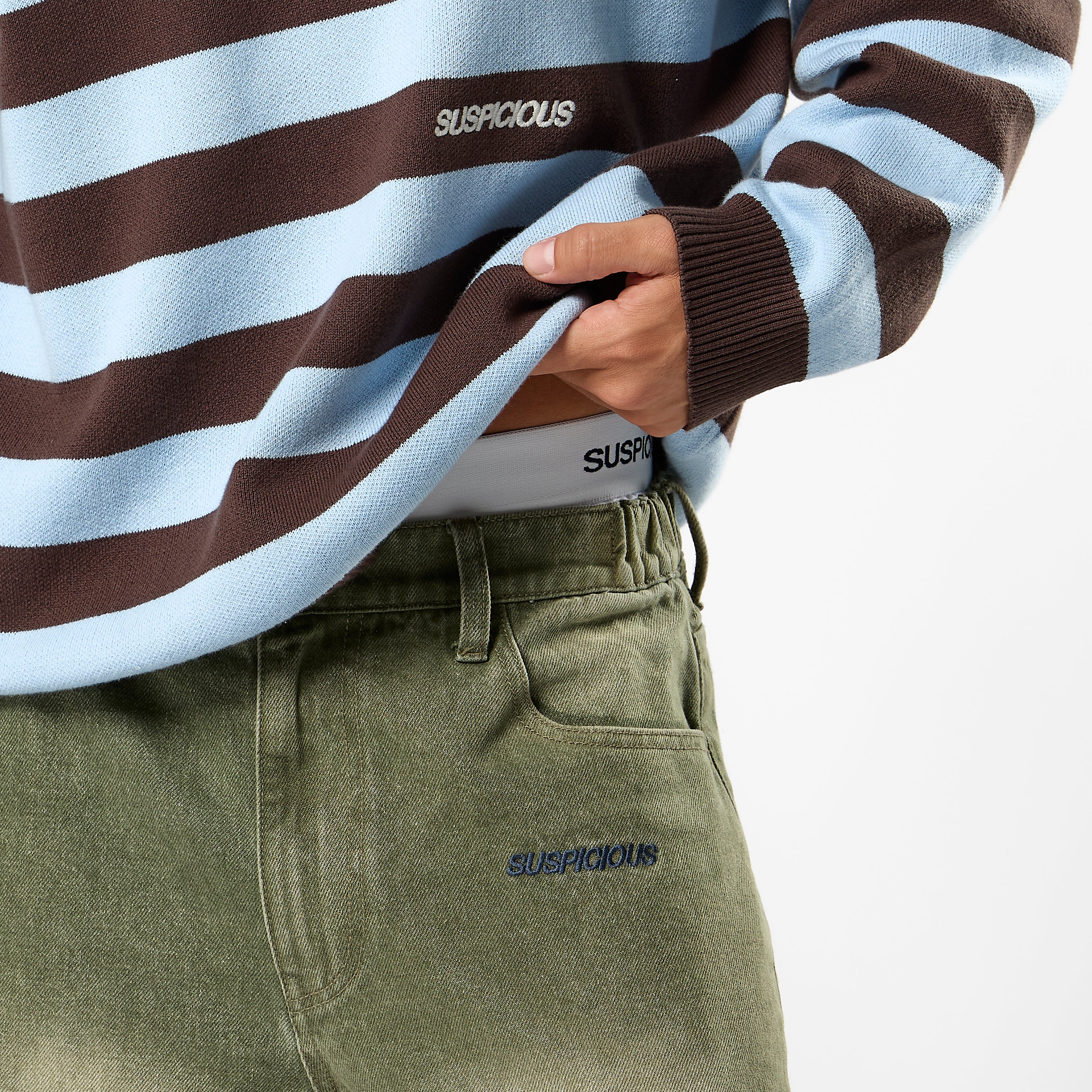 Fall / SSPCS Club Barrel Jeans - Washed Green - Image 4