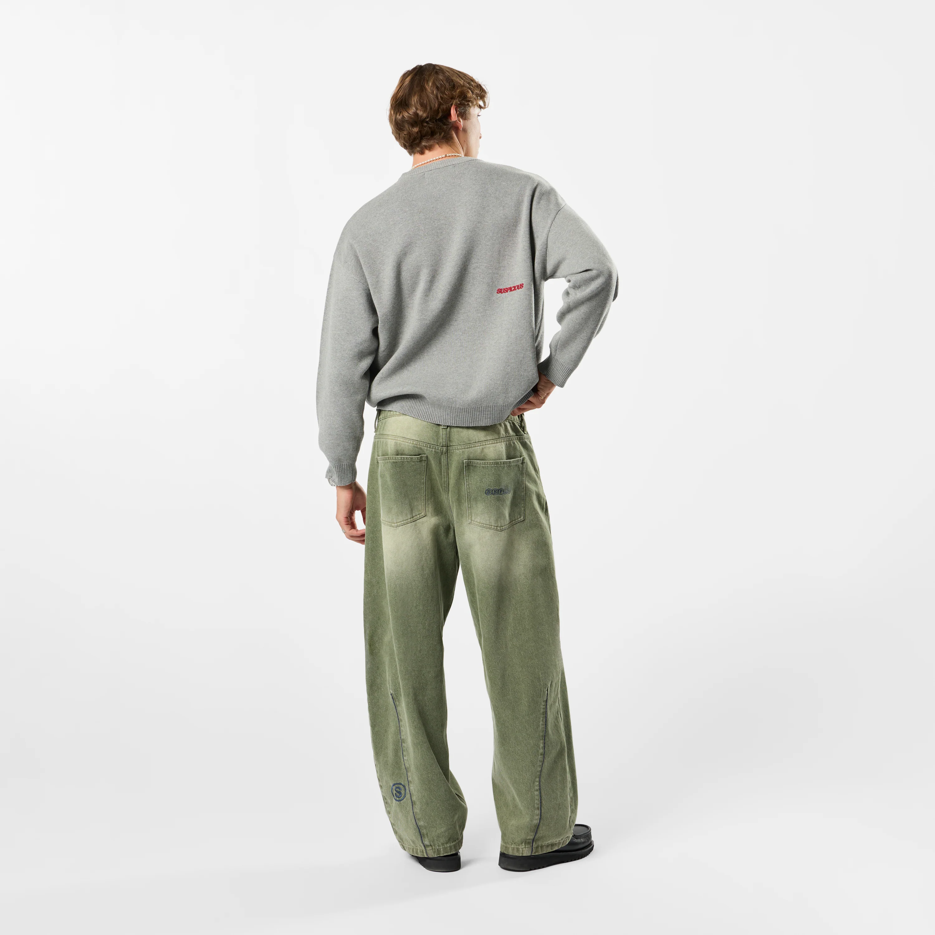 Fall / SSPCS Club Barrel Jeans - Washed Green - Image 7
