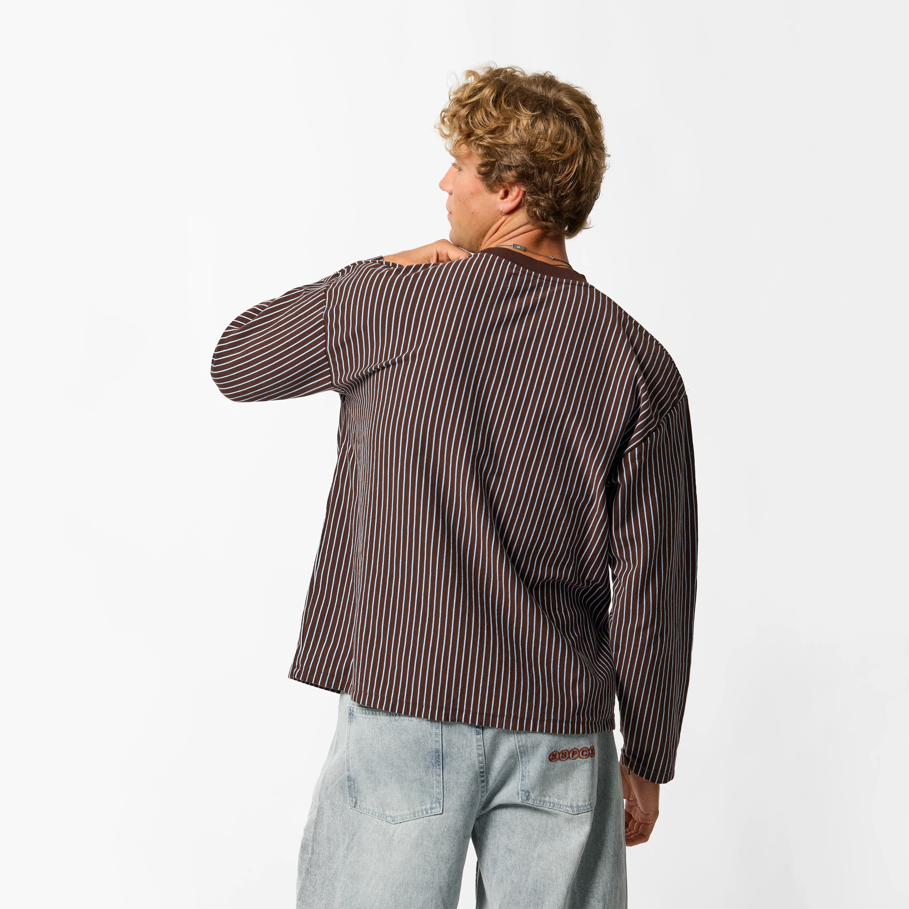 Fall / SSPCS Striped Longsleeve - Espresso - Image 4