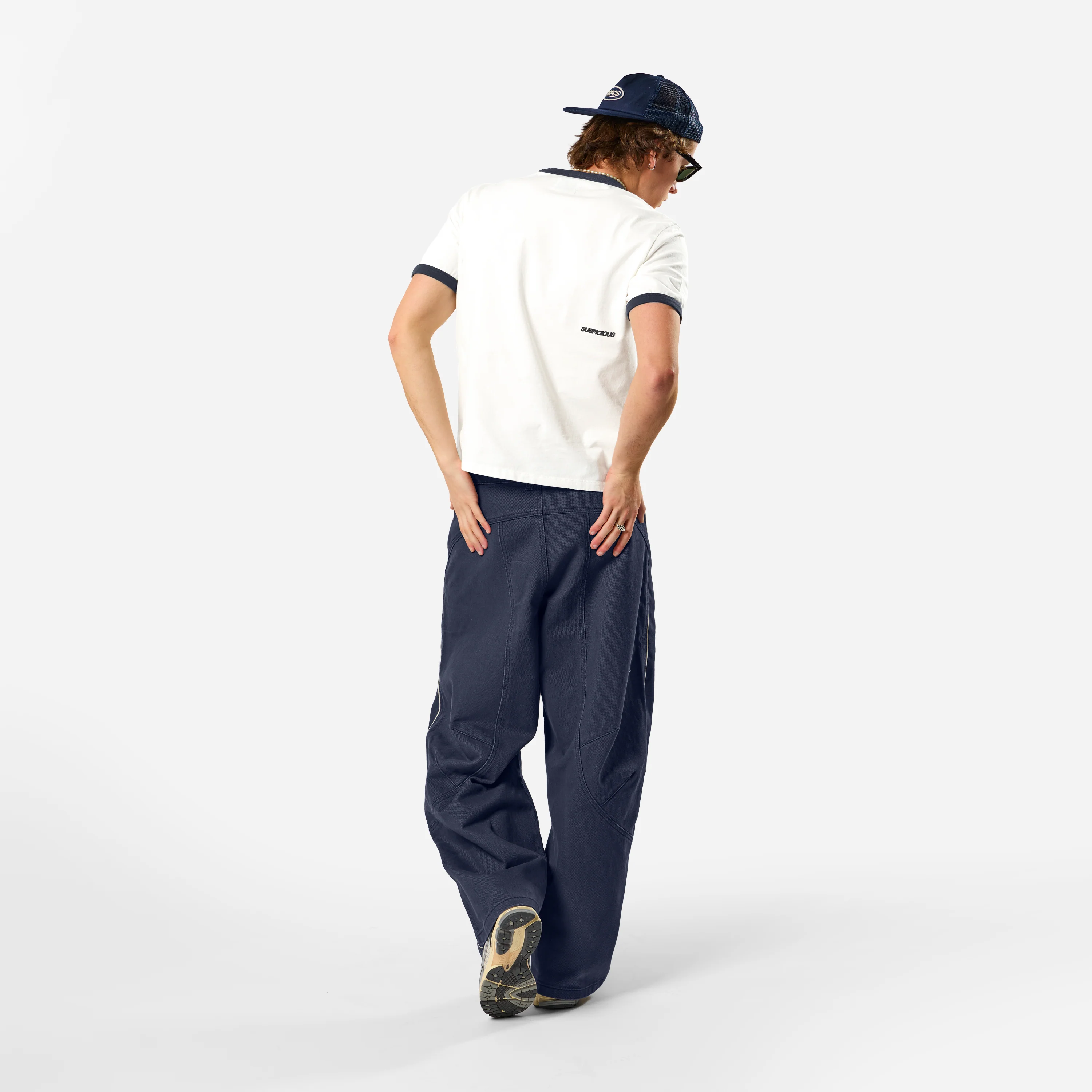 Off Season / Badge Ringer Tee - Nightfall - Image 5