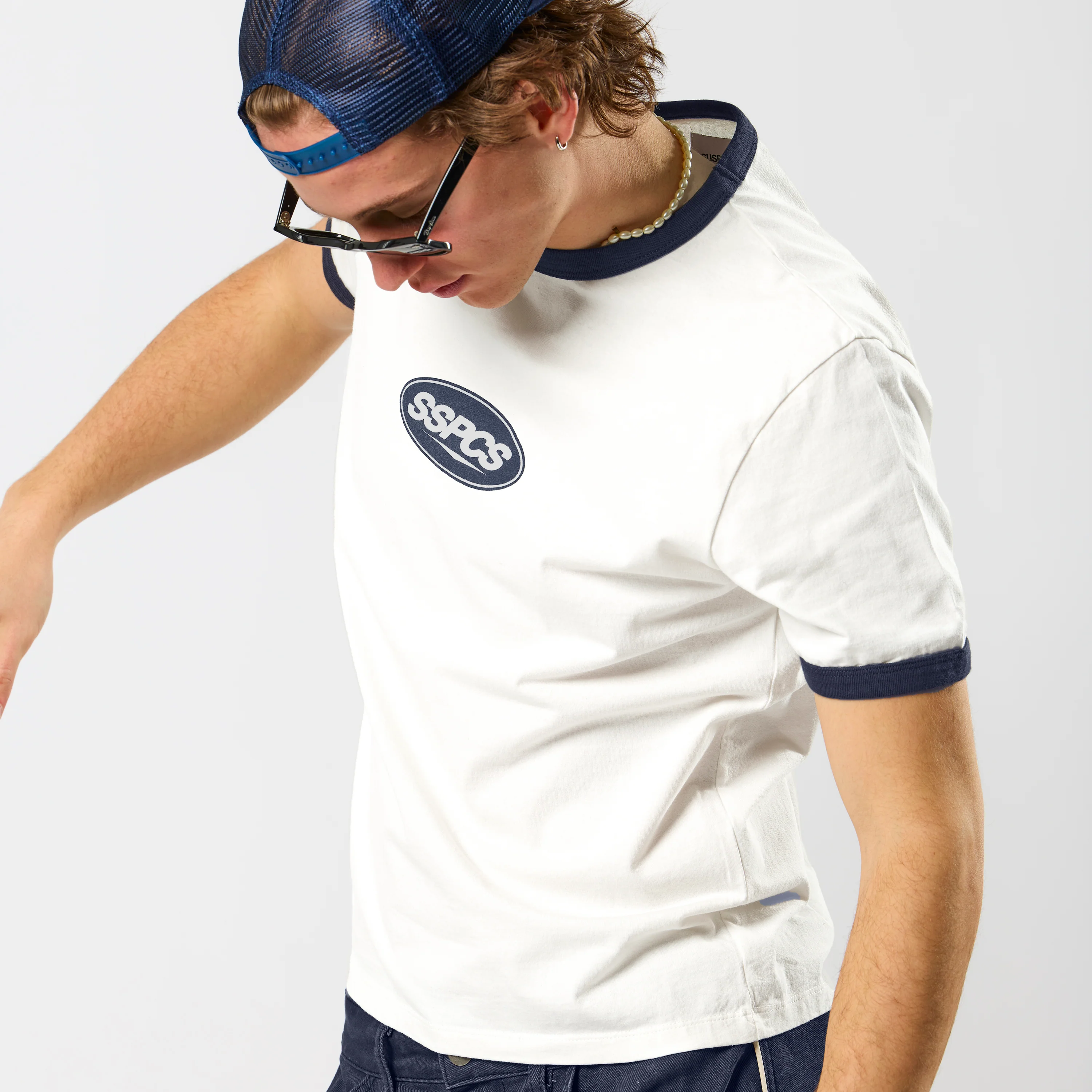 Off Season / Badge Ringer Tee - Nightfall - Image 9
