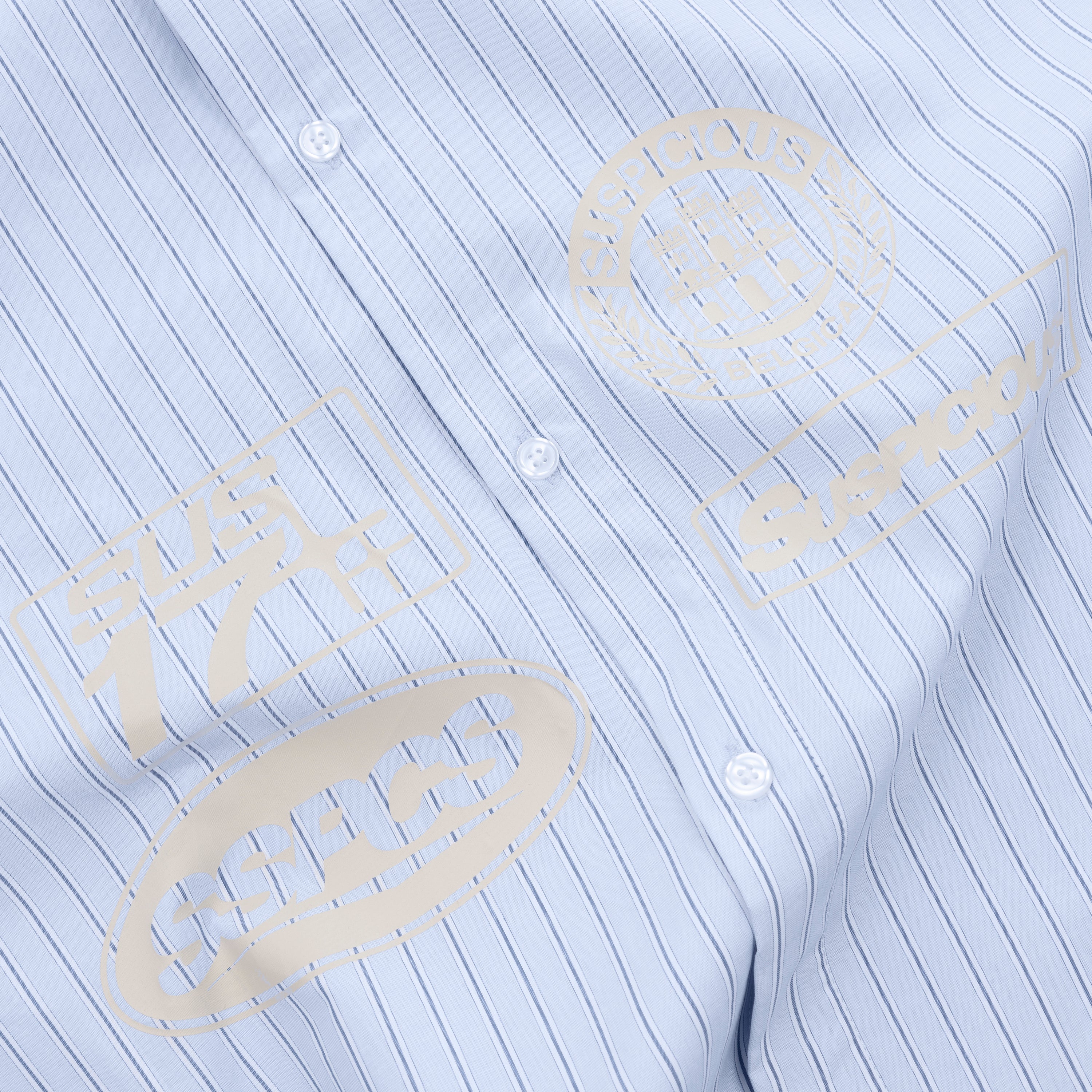 Off Season / Line Up Striped Longsleeve Shirt - Light Blue - Image 4