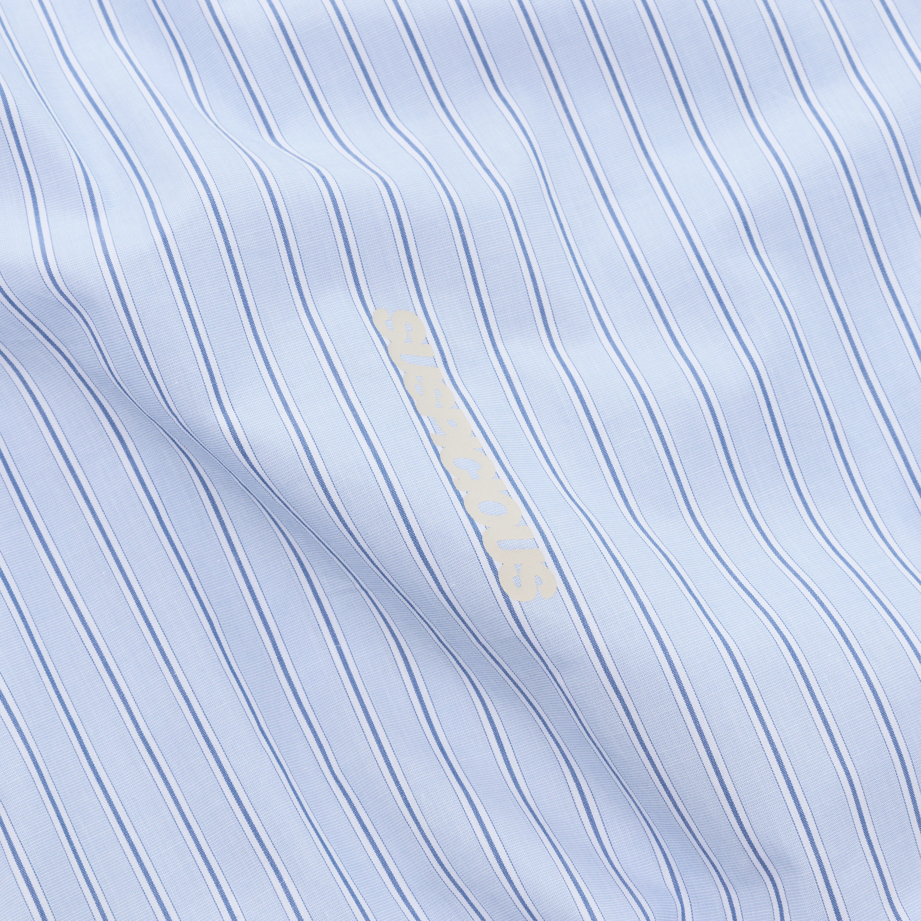 Off Season / Line Up Striped Longsleeve Shirt - Light Blue - Image 7