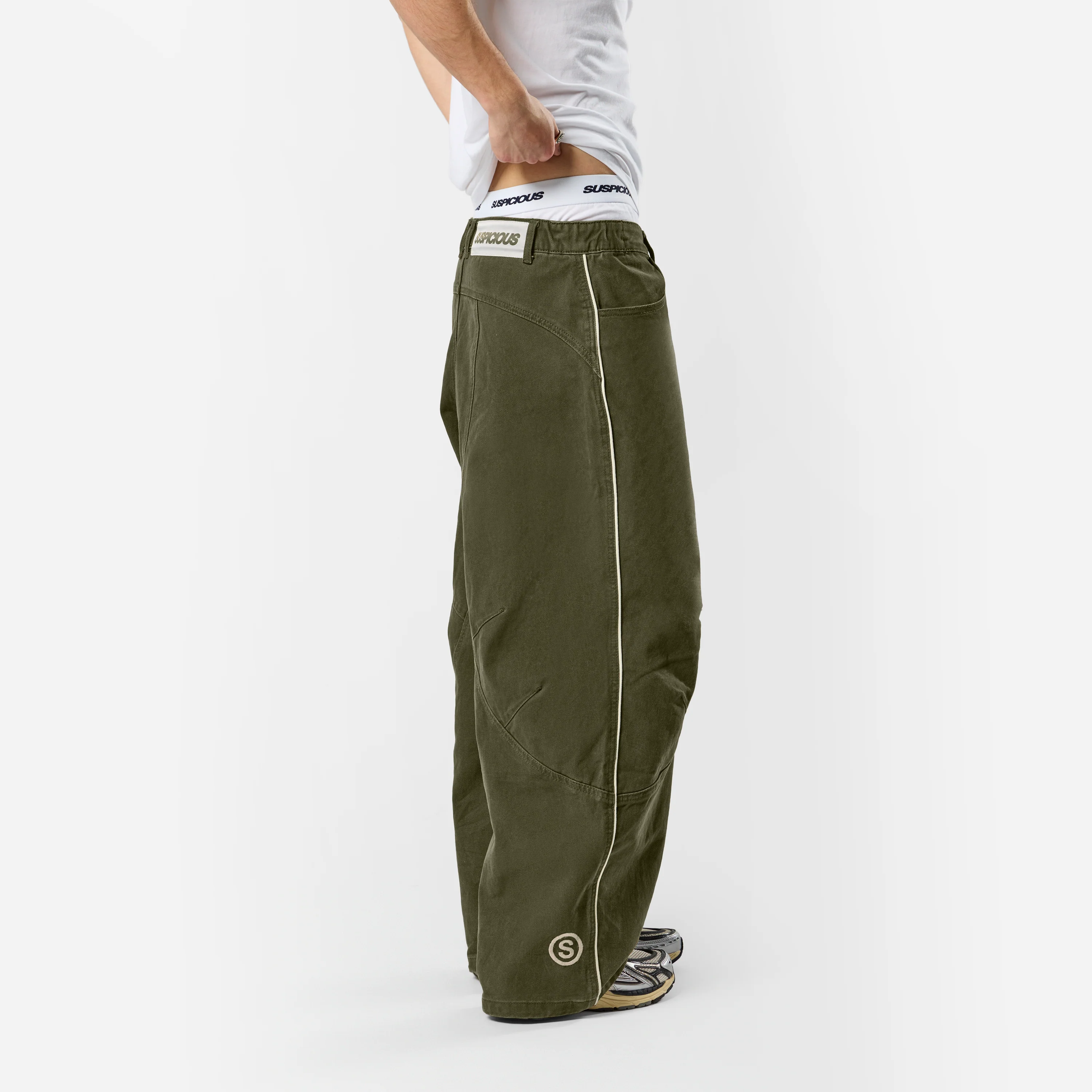 Off Season / S Club Big Barrel Jeans - Dusty Green - Image 7