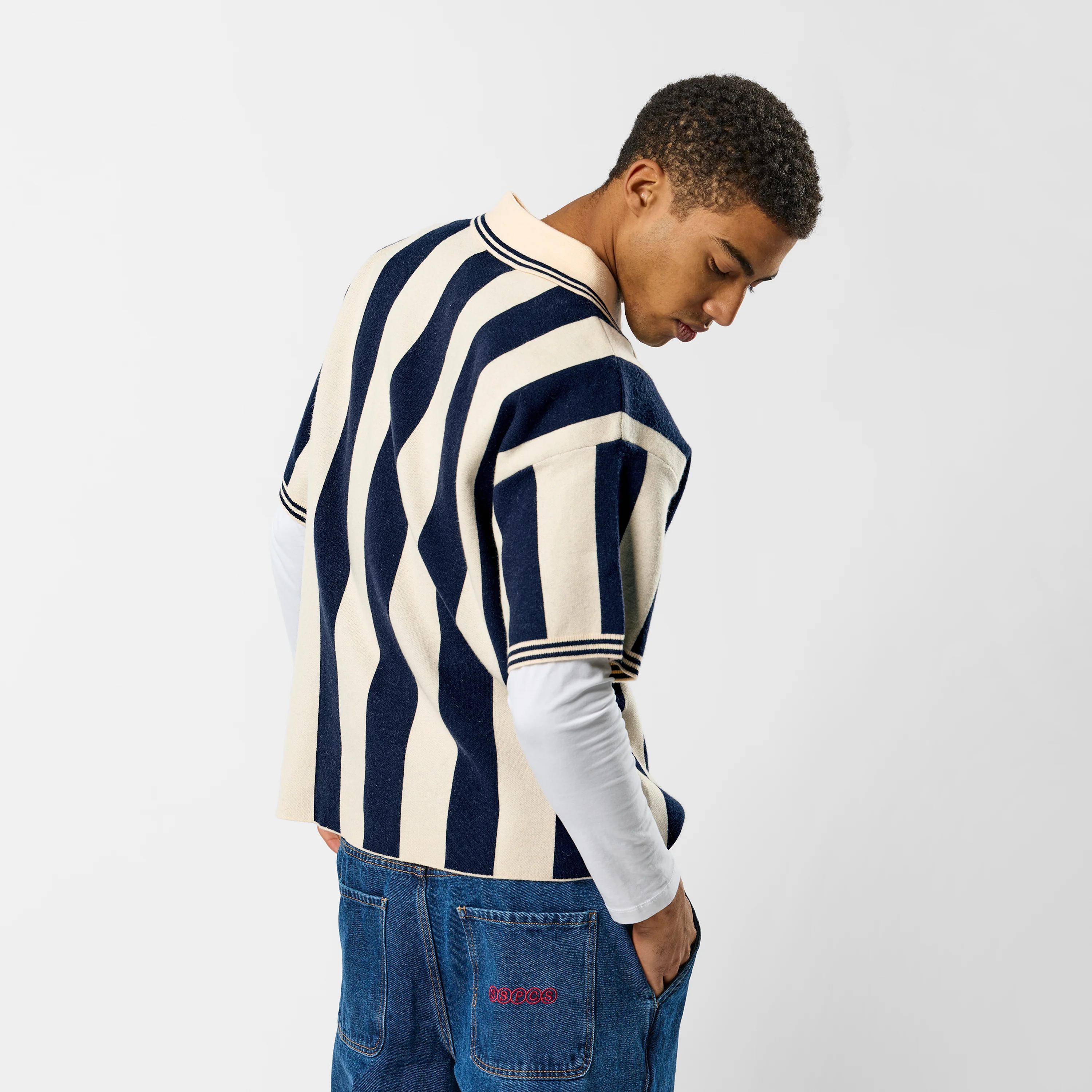 Off Season / Sideline Knitted Football Polo - Nightfall - Image 4