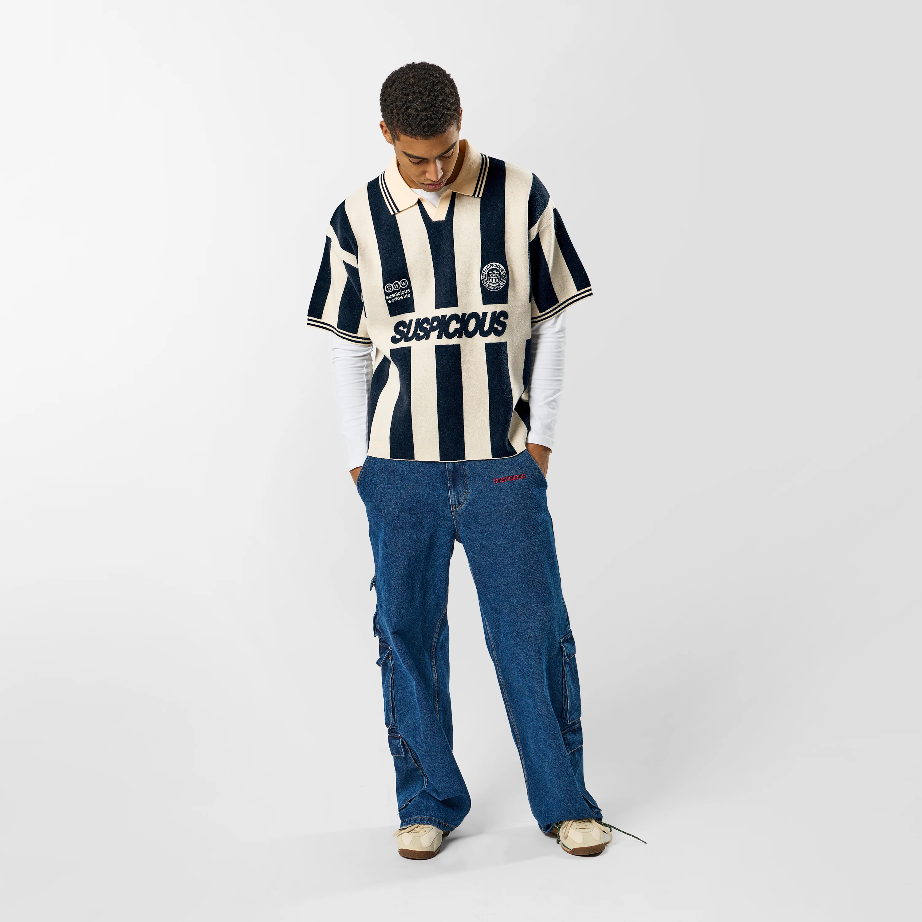 Off Season / Sideline Knitted Football Polo - Nightfall - Image 7
