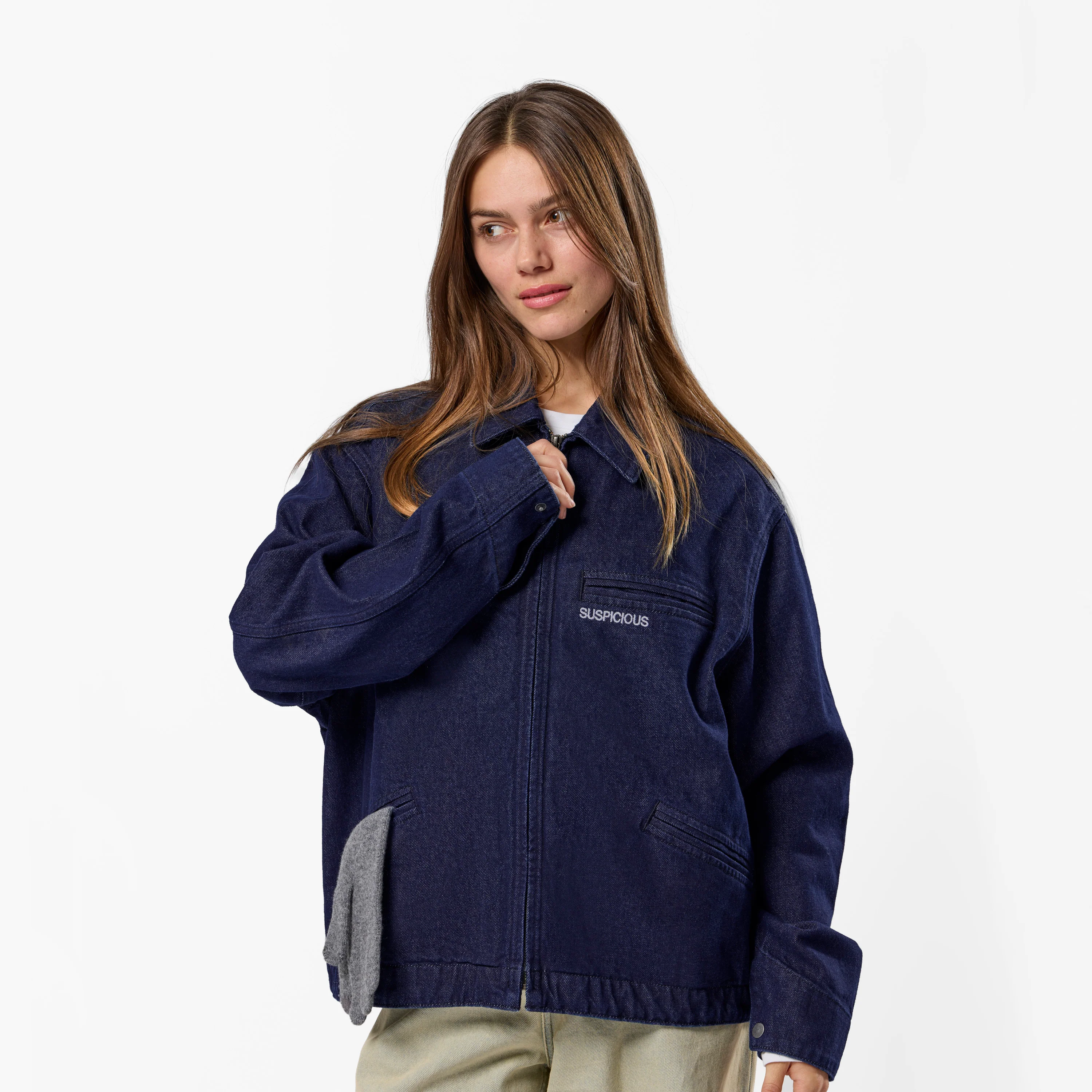 PL / Lola Denim Zip-Up Jacket - Indigo - Image 6