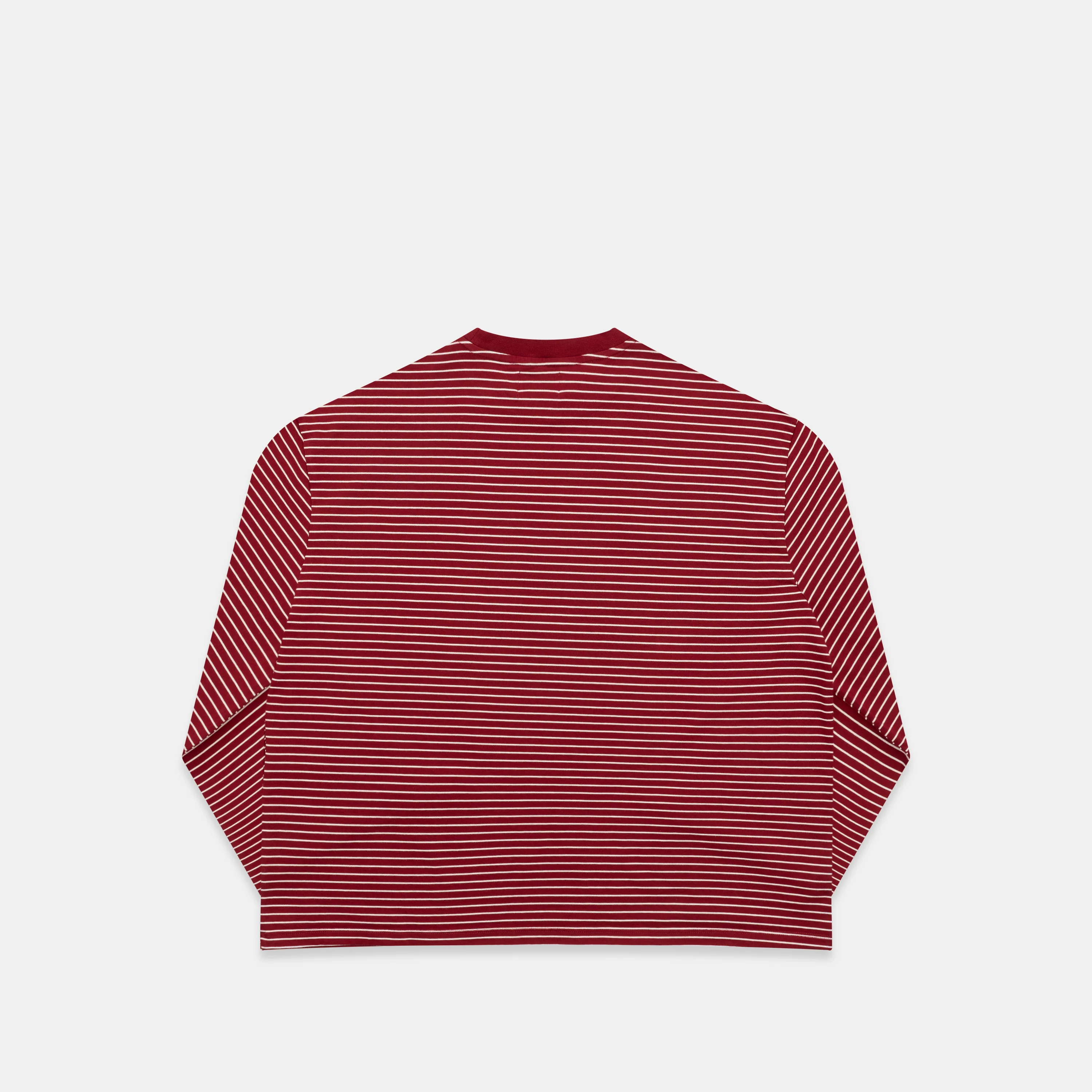 PL / The SSPCS Striped Longsleeve - Dark Red - Image 9