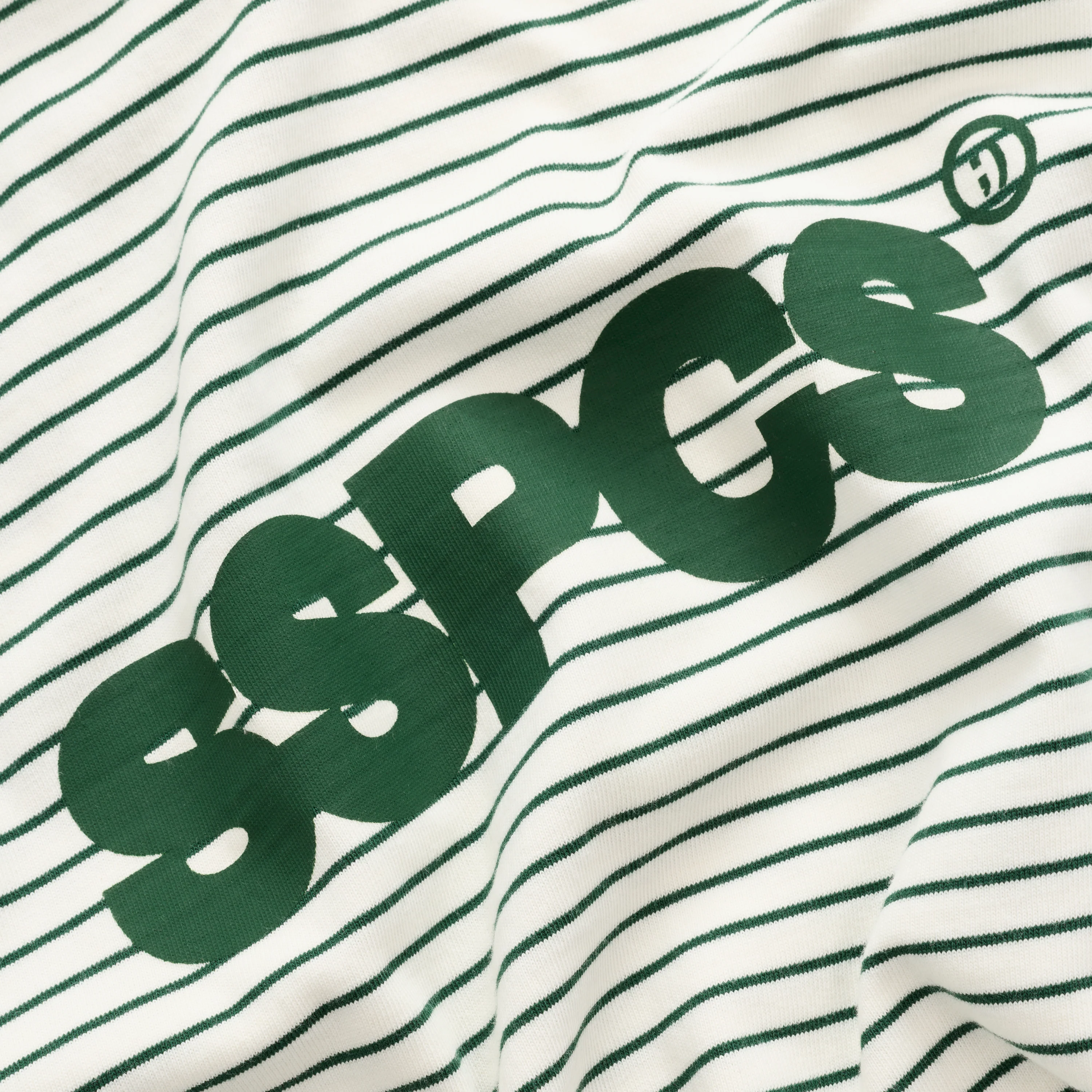 PL / The SSPCS Striped Longsleeve - Forest Green & White - Image 5