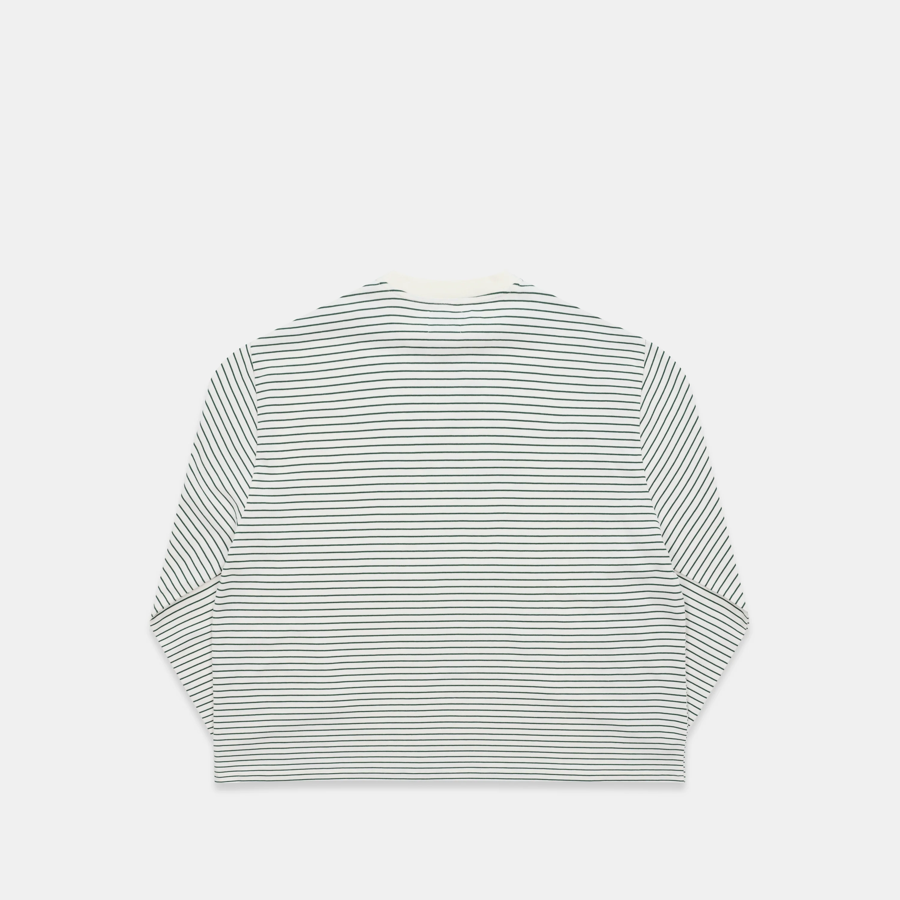 PL / The SSPCS Striped Longsleeve - Forest Green & White - Image 9