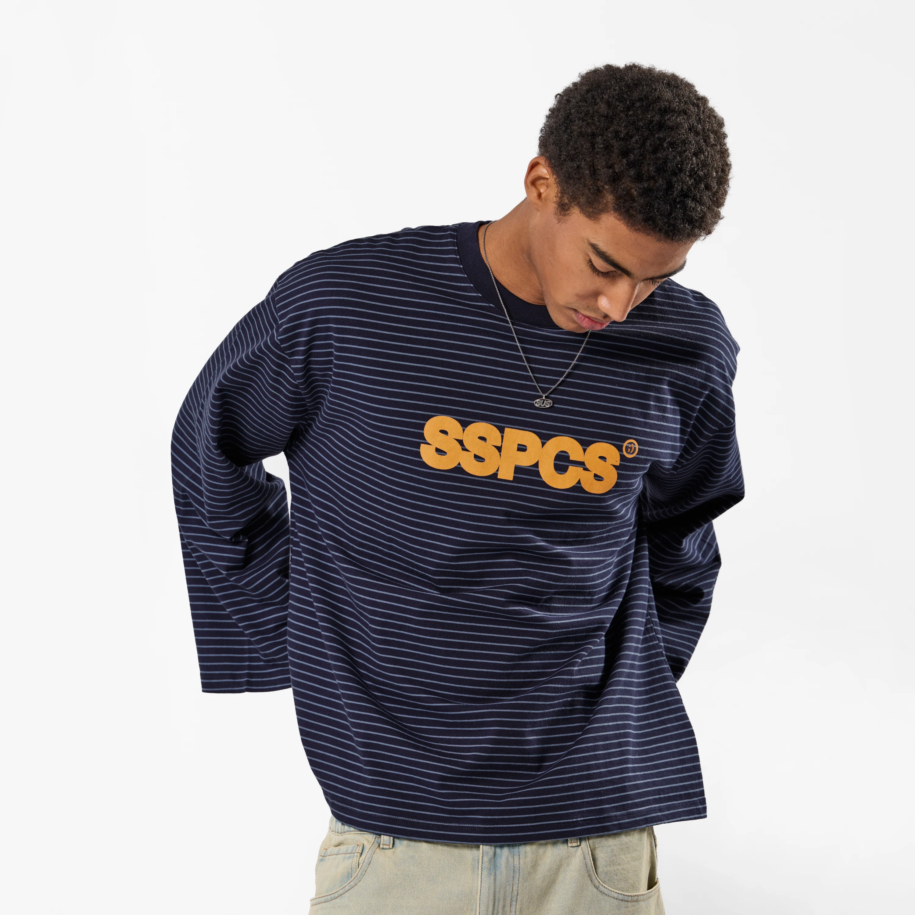 PL / The SSPCS Striped Longsleeve - Nightfall Orange - Image 8