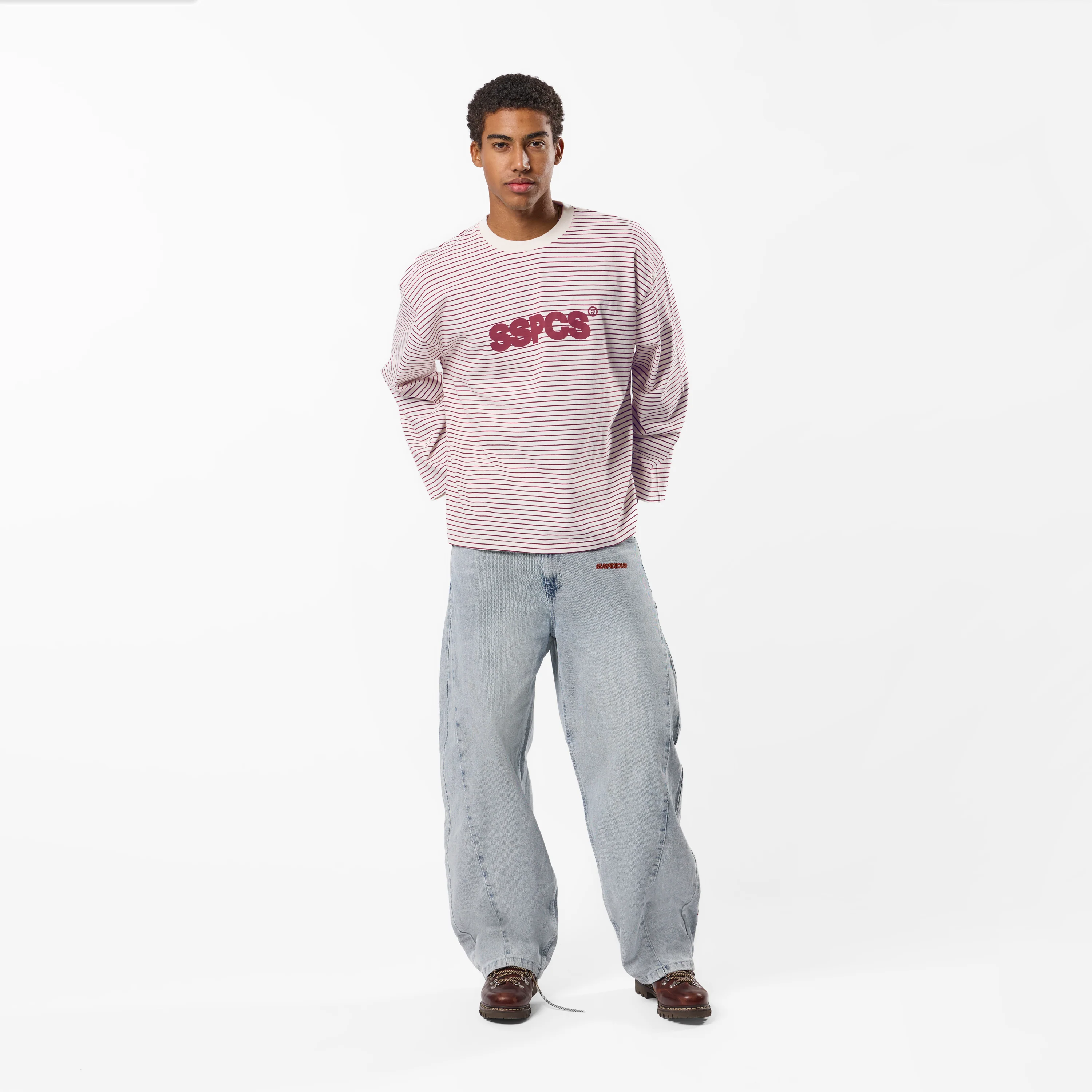 PL / The SSPCS Striped Longsleeve - Red & White - Image 7