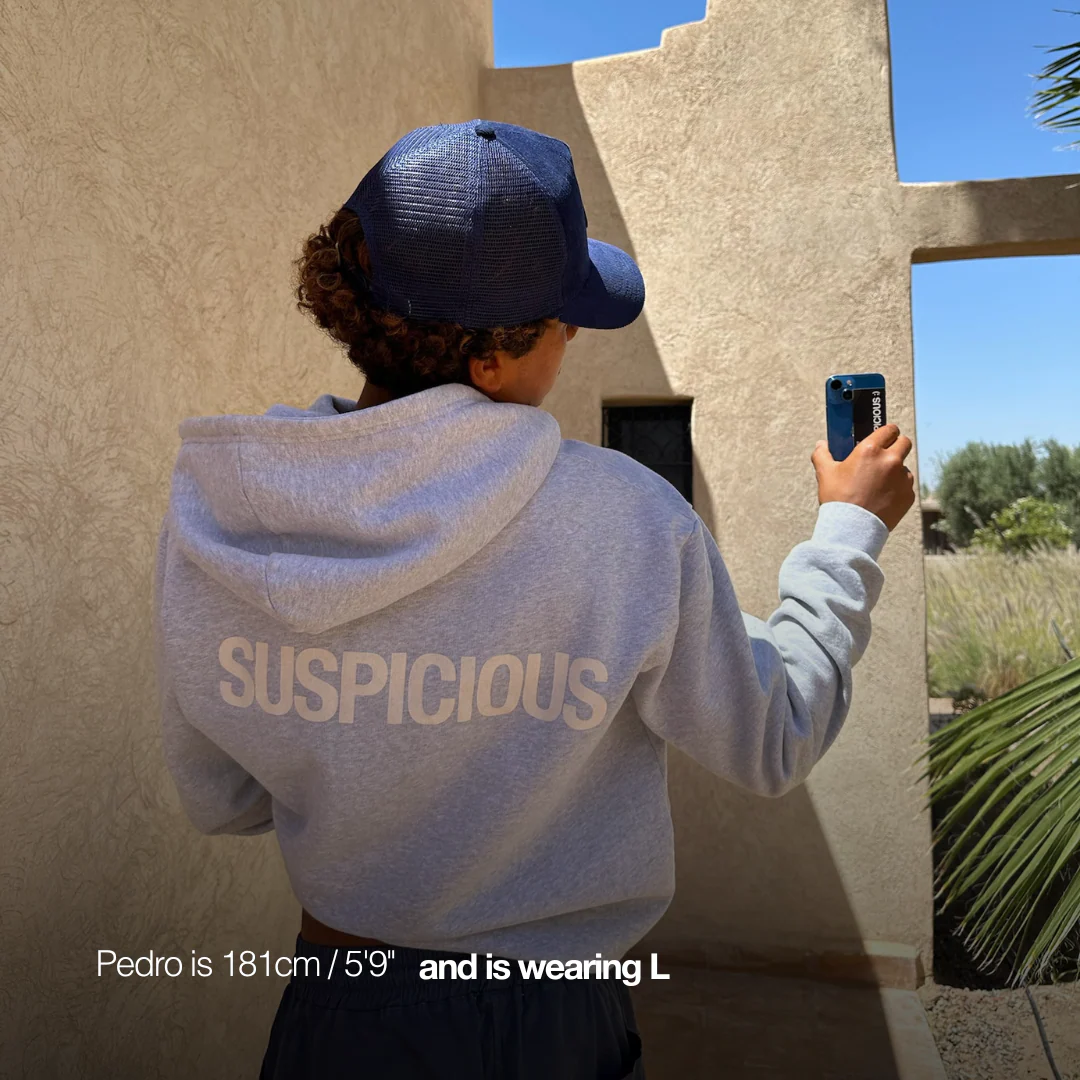 The Suspicious Hoodie - Neutral Heather - Image 5
