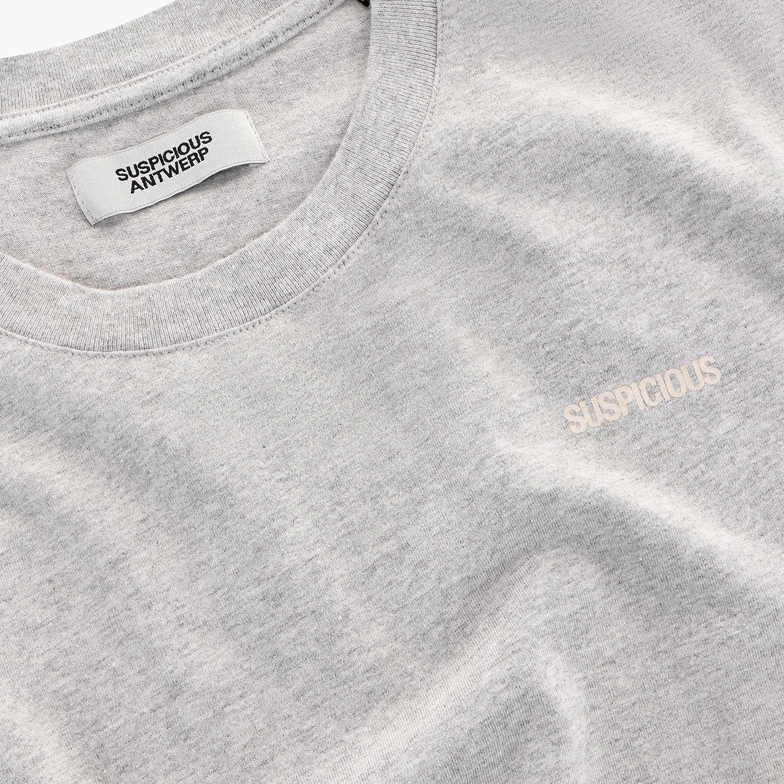 The Suspicious Tee - Neutral Heather - Image 3