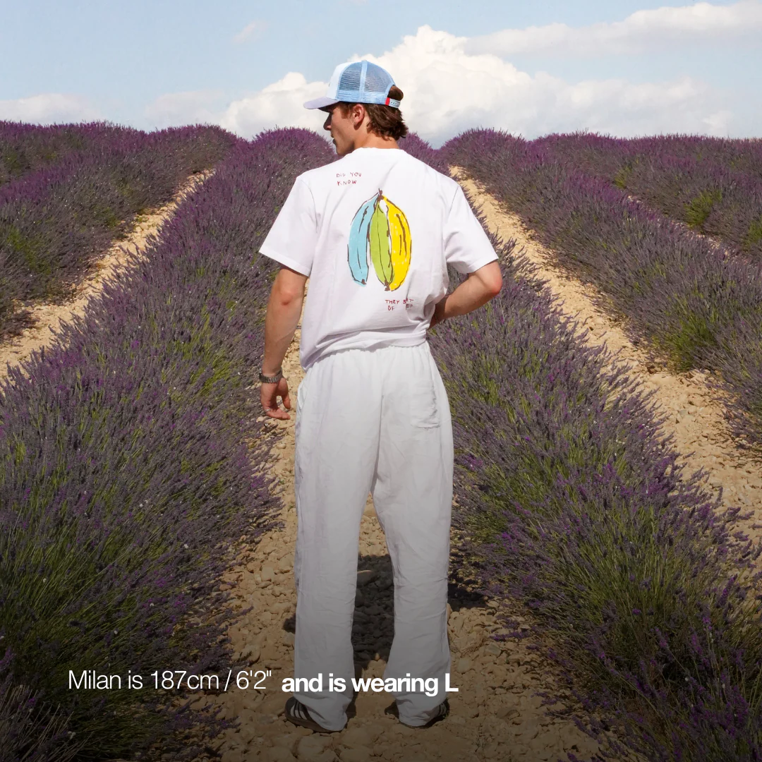 The Banana Cycle Tee - White - Image 5