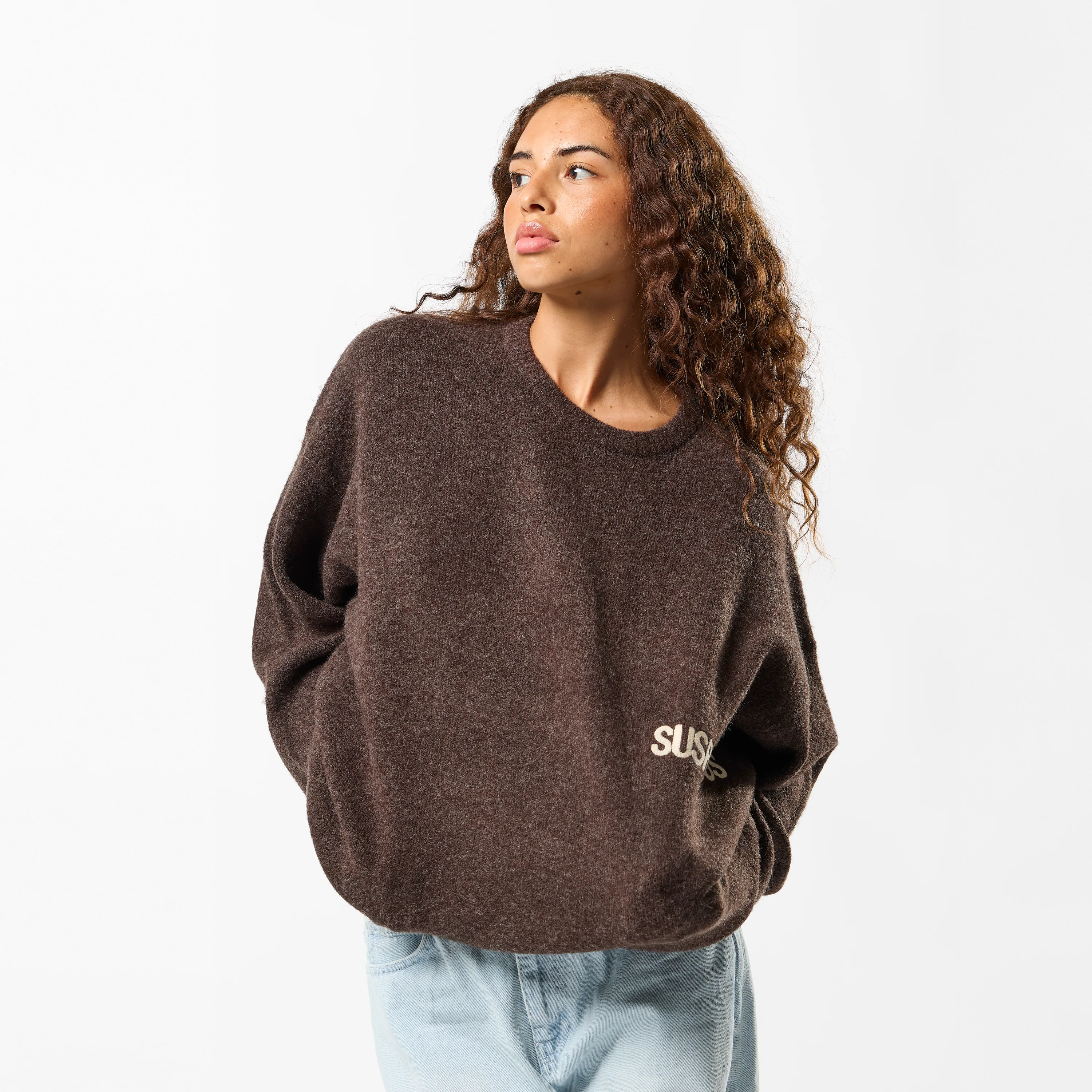 Winter1 / Core Knitted Sweat - Espresso - Image 3