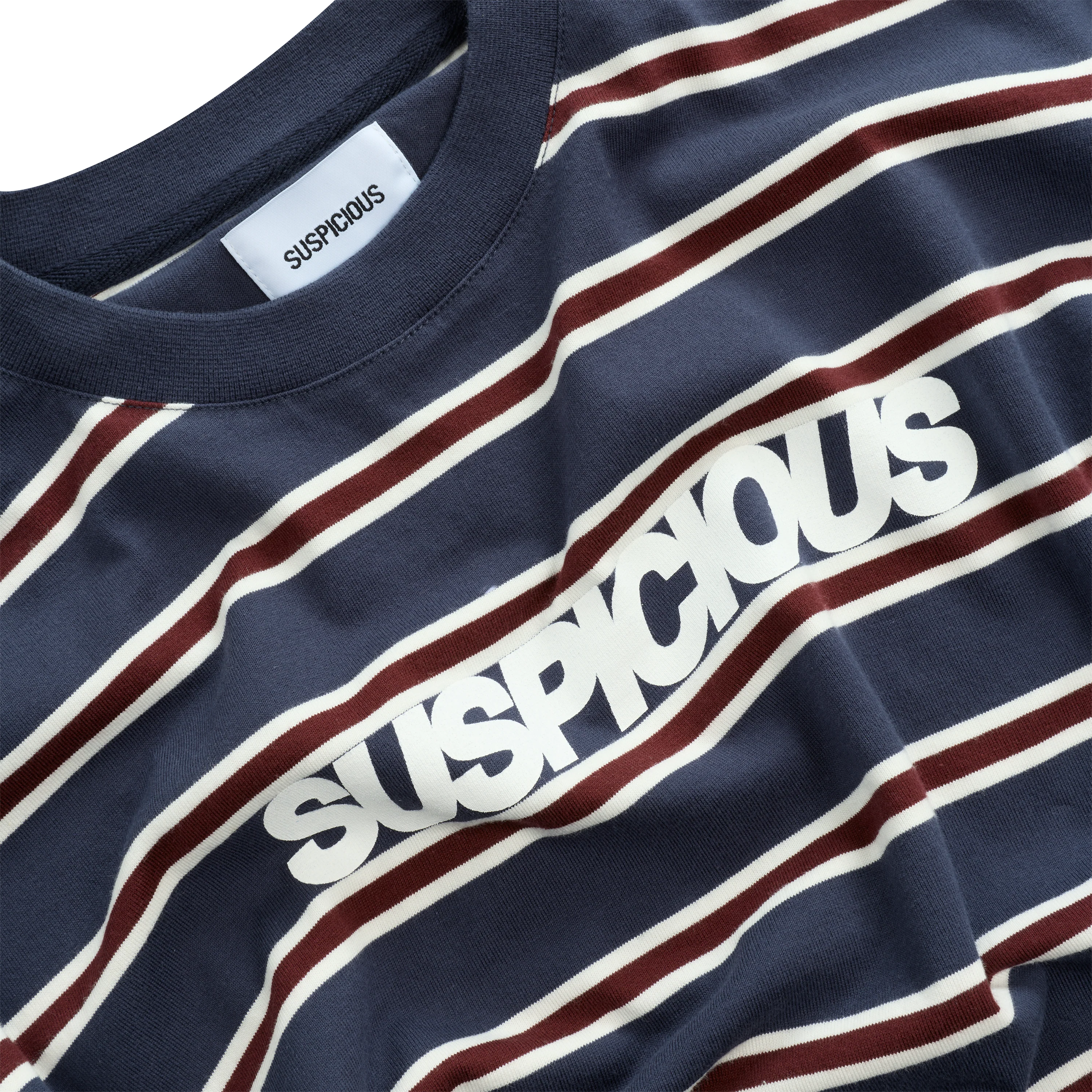 Winter1 / Striped Longsleeve - Navy & Red - Image 5